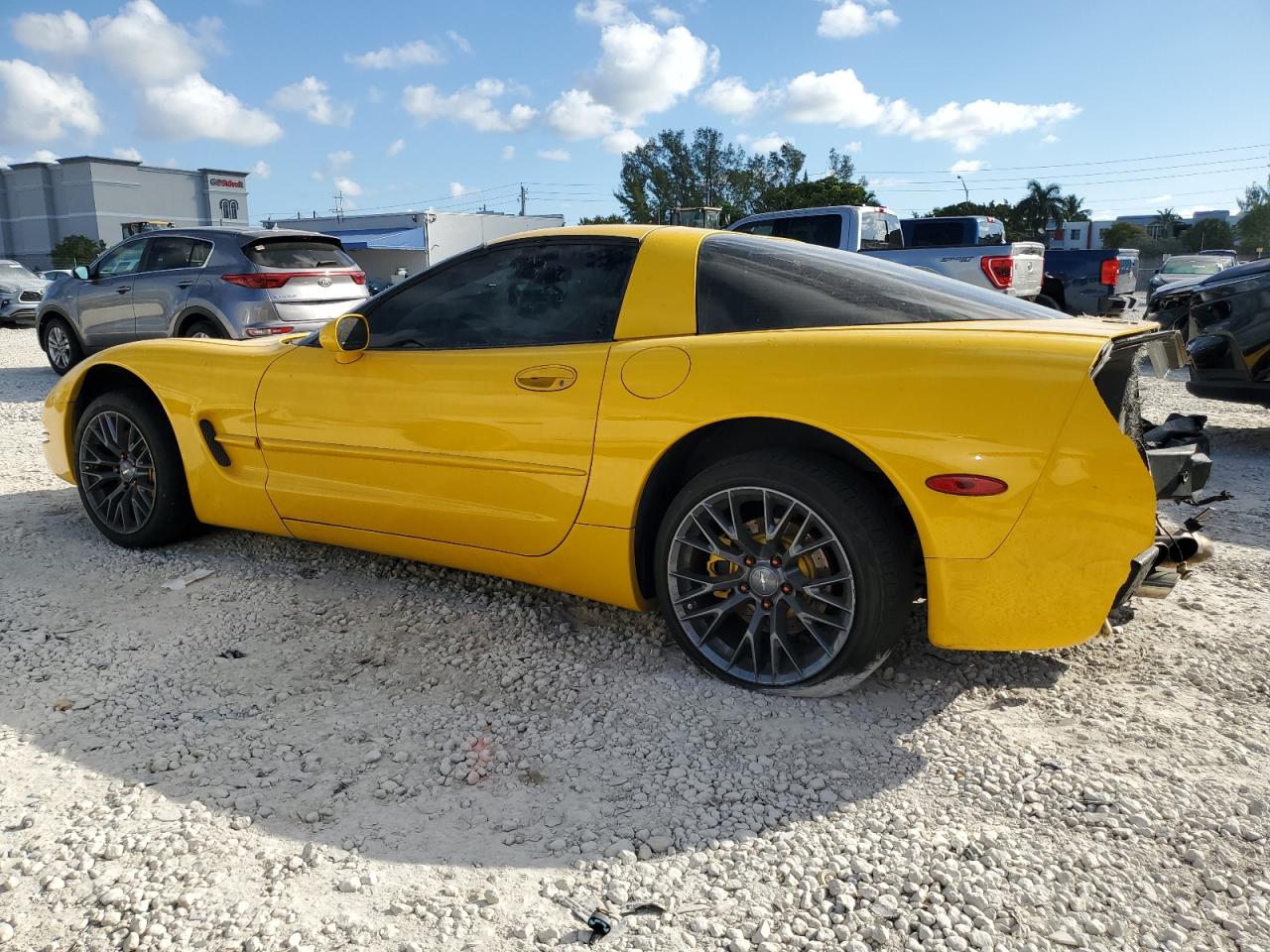 2001 Chevrolet Corvette VIN 1G1YY22G515128068 Copart auction photo, rear end / side damage thumbnail 2