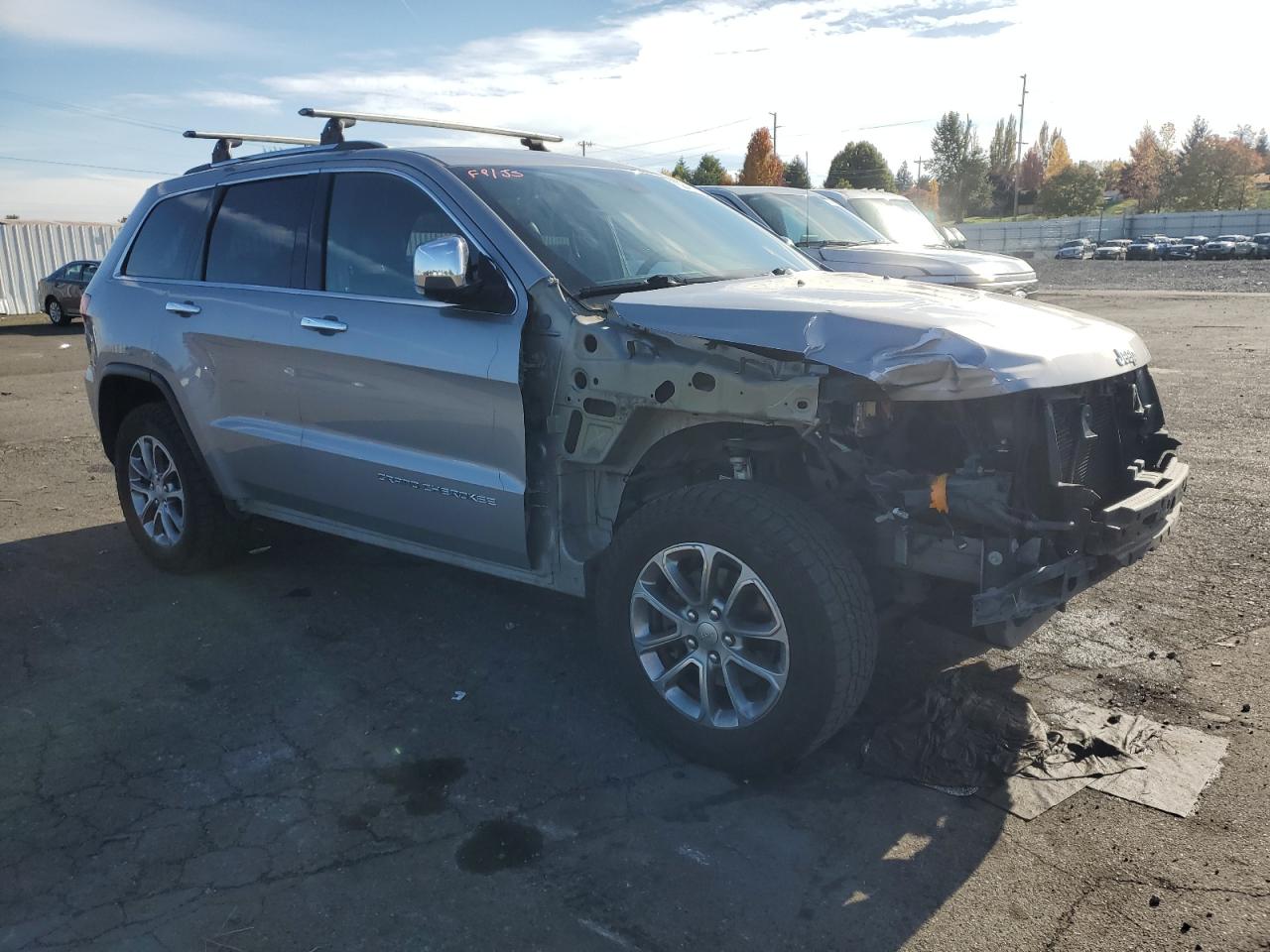 2016 Jeep Grand Cherokee VIN 1C4RJFBG1GC354328 Copart auction photo, front end damage thumbnail 4