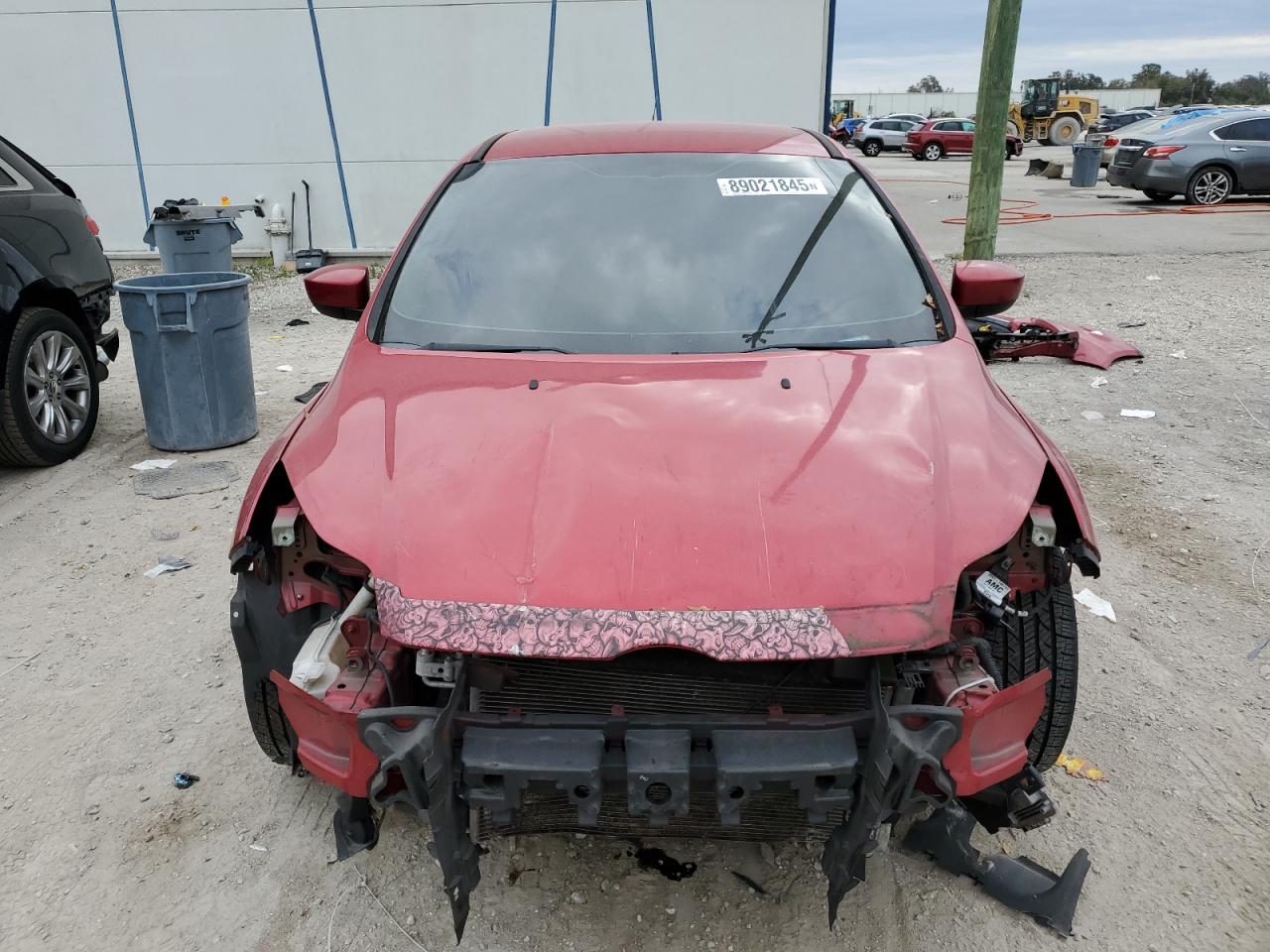 2012 Ford Focus VIN 1FAHP3K28CL166645 Copart auction photo, front end damage thumbnail 5