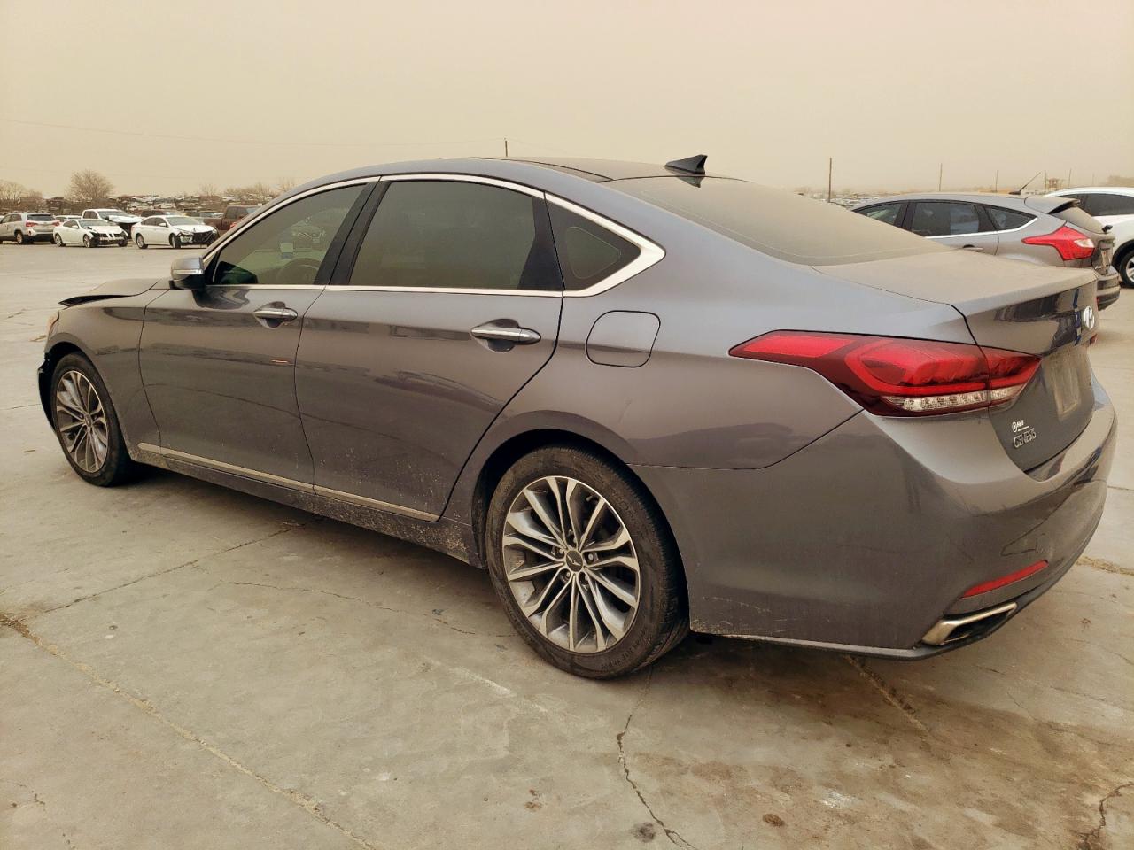 2015 Hyundai Genesis VIN KMHGN4JE0FU048998 Copart auction photo, front end damage thumbnail 2