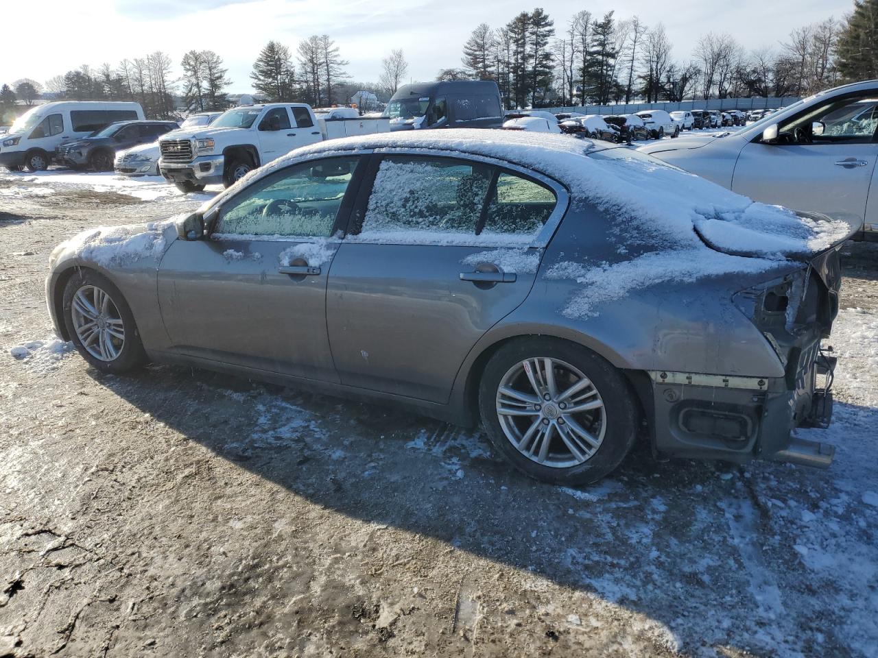2012 Infiniti G VIN JN1CV6AR1CM978702 Copart auction photo, rear end damage thumbnail 2
