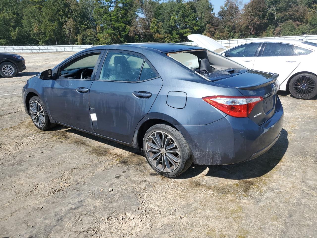 2015 Toyota Corolla VIN 5YFBURHE4FP254584 Copart auction photo, water/flood damage thumbnail 2