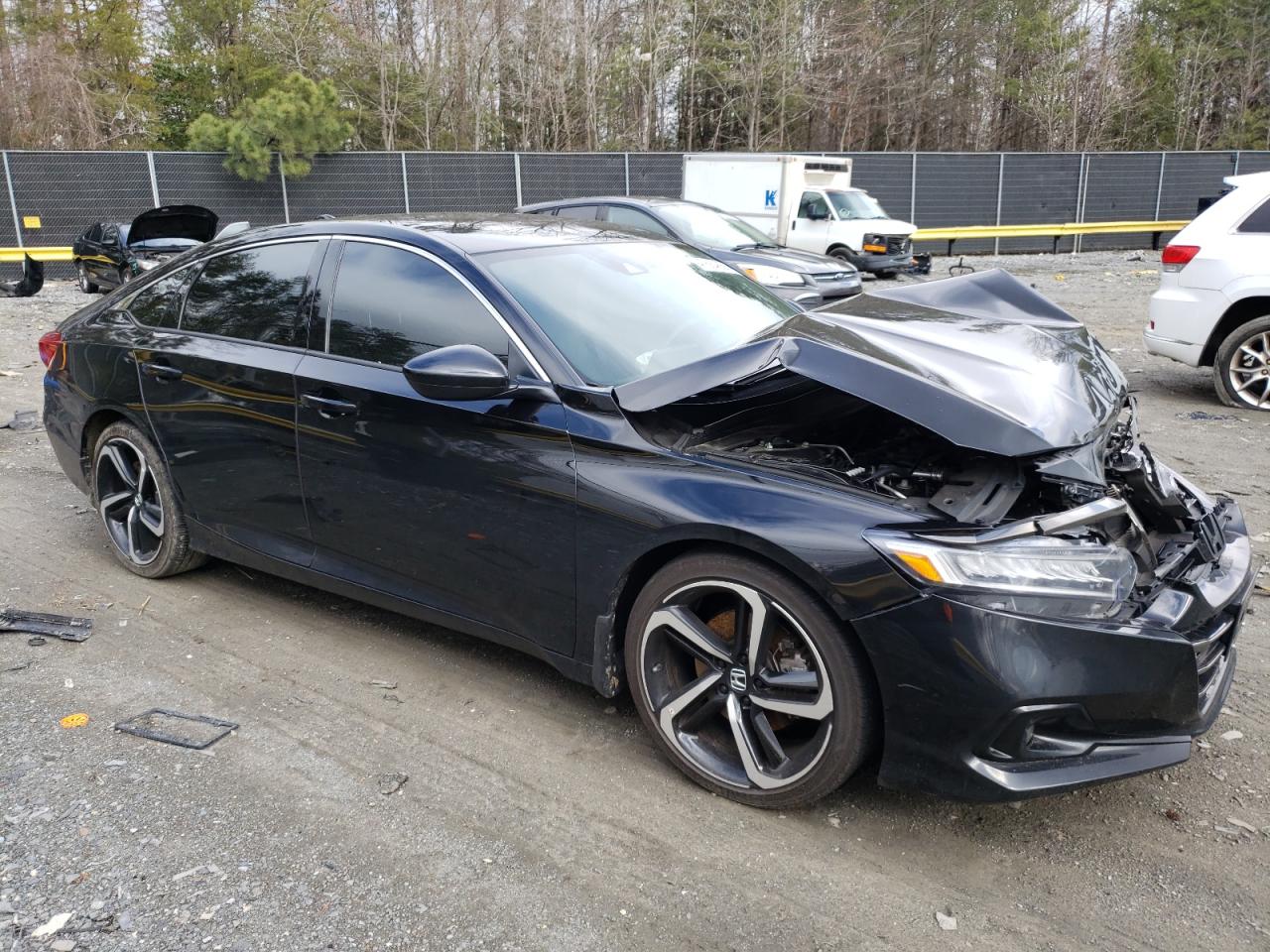 2022 Honda Accord VIN 1HGCV1F35NA113872 Copart auction photo, front end damage thumbnail 4