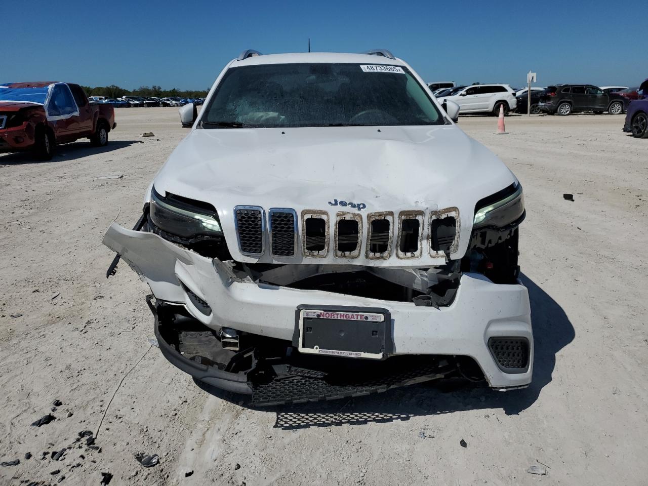2020 Jeep Grand Cherokee VIN 1C4PJLCB8LD519482 Copart auction photo, front end / undercarriage damage thumbnail 5