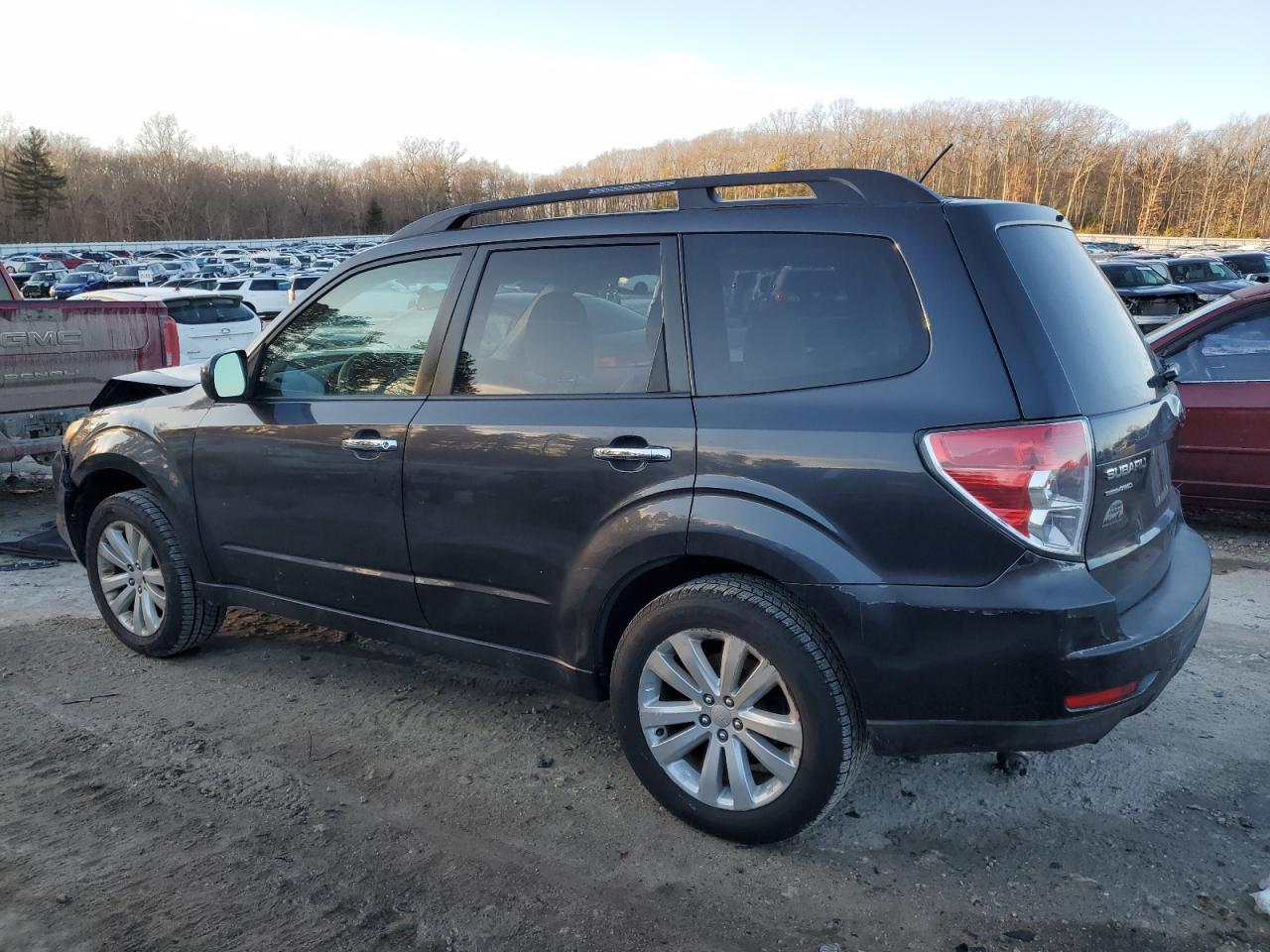 2013 Subaru Forester VIN JF2SHADC3DG420345 Copart auction photo, front end / side damage thumbnail 2