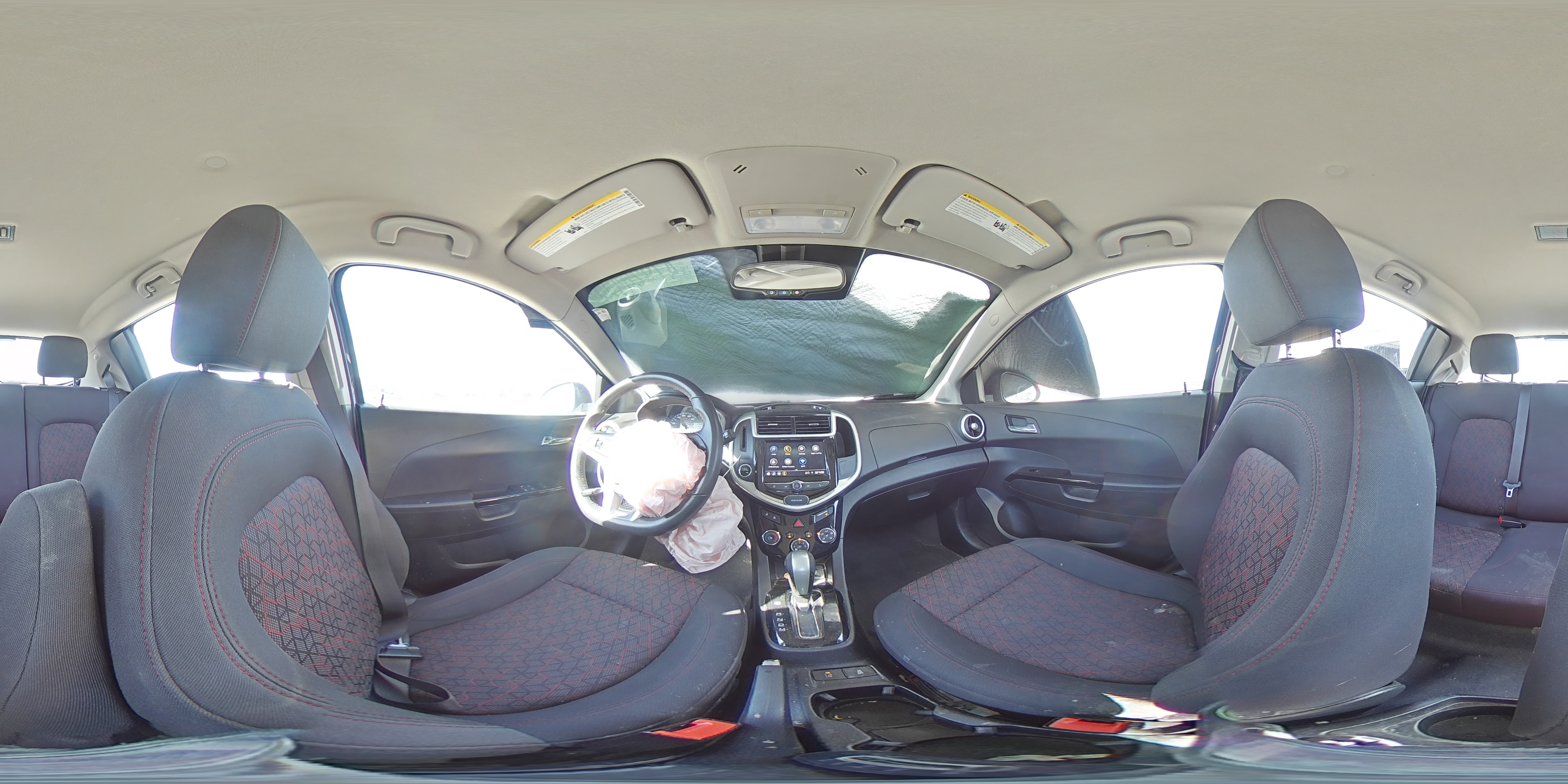 2019 Chevrolet Sonic VIN 1G1JD6SB7K4138553 Copart auction photo, front end / side damage thumbnail 12
