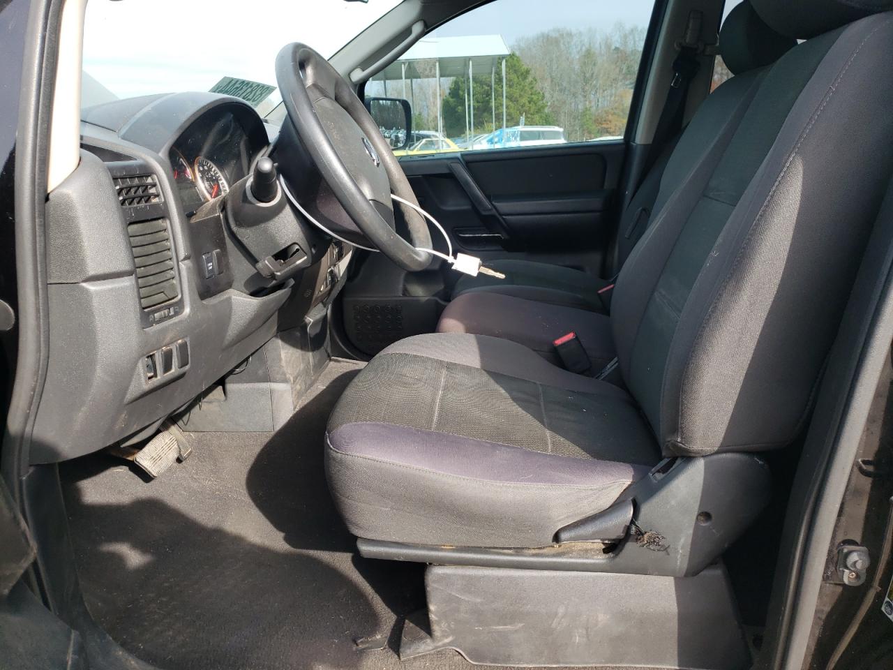 2010 Nissan Titan VIN 1N6AA0EJ1AN323185 Copart auction photo, undercarriage / side damage thumbnail 7