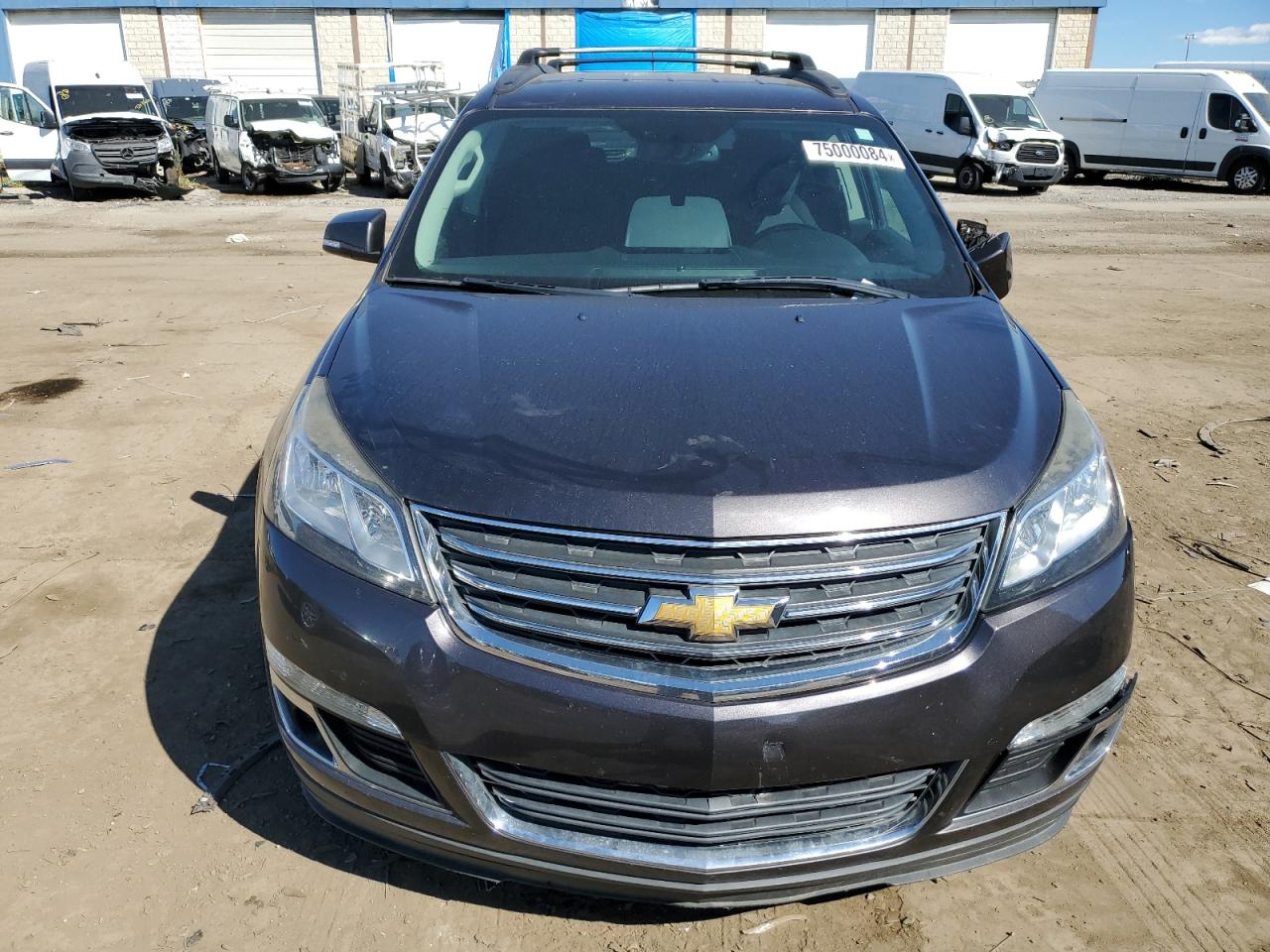 2013 Chevrolet Traverse VIN 1GNKRJKD3DJ101643 Copart auction photo, front end / side damage thumbnail 5