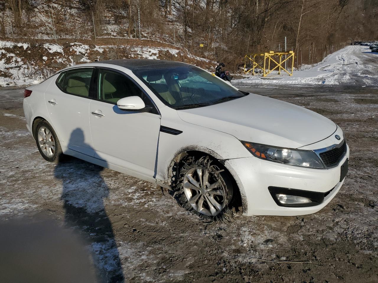 2013 KIA Optima VIN 5XXGN4A79DG158702 Copart auction photo, side / minor dent/scratches damage thumbnail 4