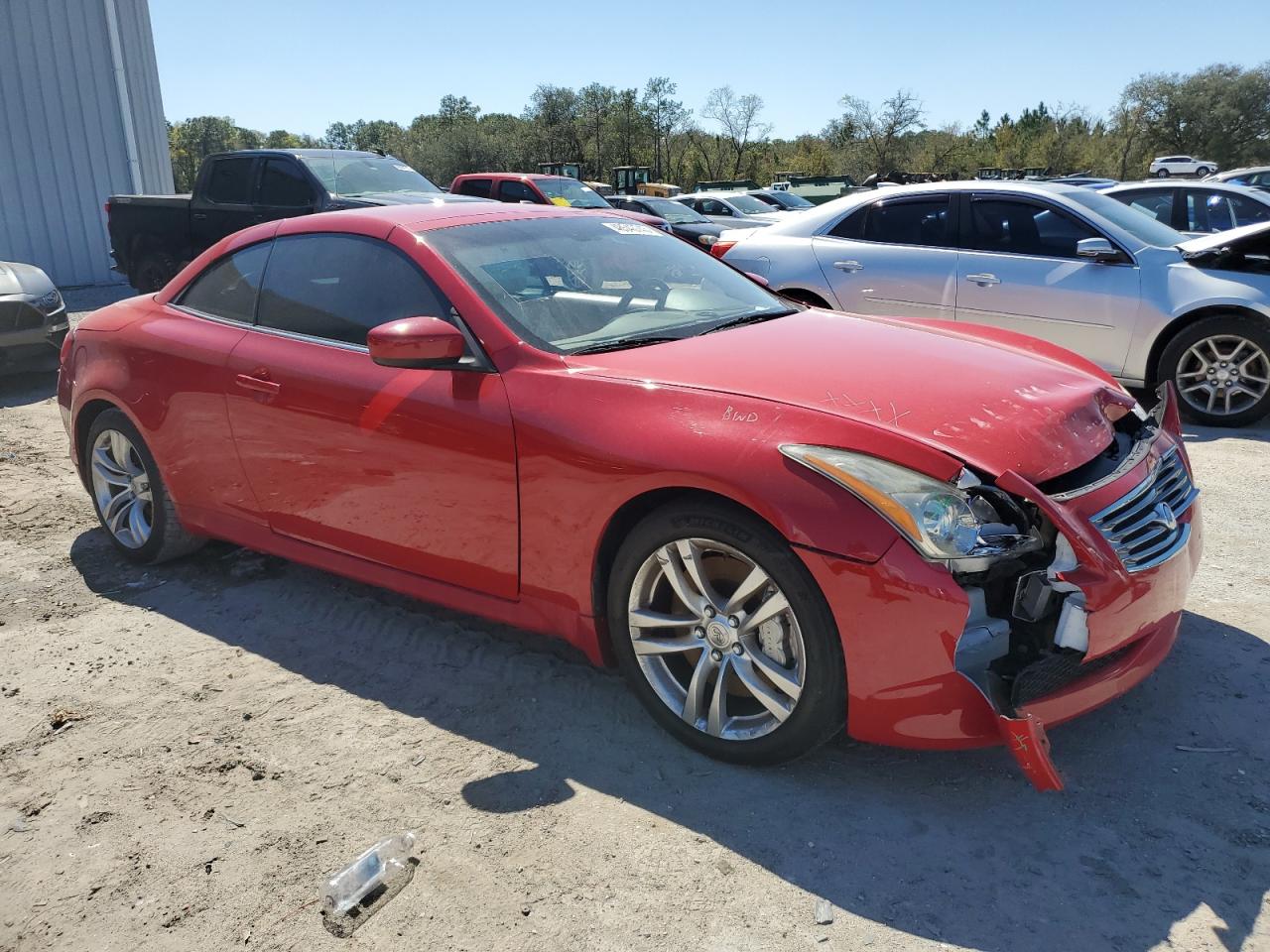 2009 Infiniti G VIN JNKCV66E99M723693 Copart auction photo, front end damage thumbnail 4