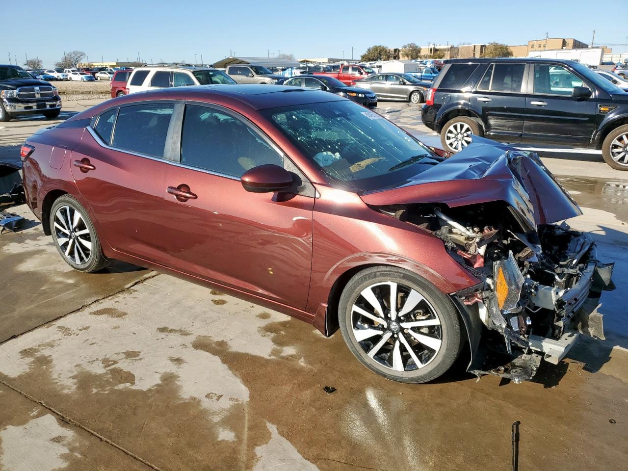 2022 Nissan Sentra VIN 3N1AB8CV8NY221656 Copart auction photo, front end damage thumbnail 4