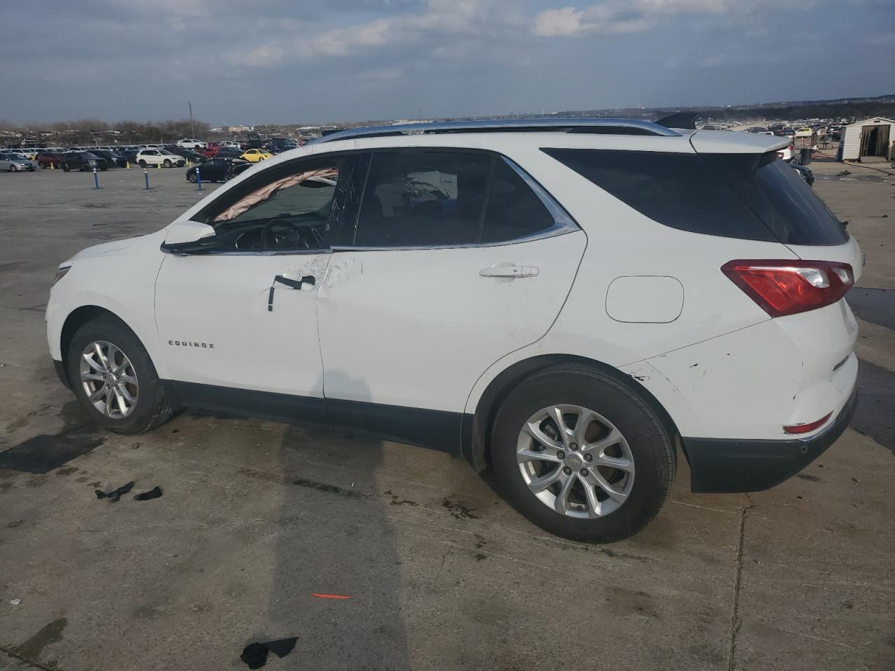 2018 Chevrolet Equinox VIN 2GNAXJEV7J6350445 Copart auction photo, side damage thumbnail 2