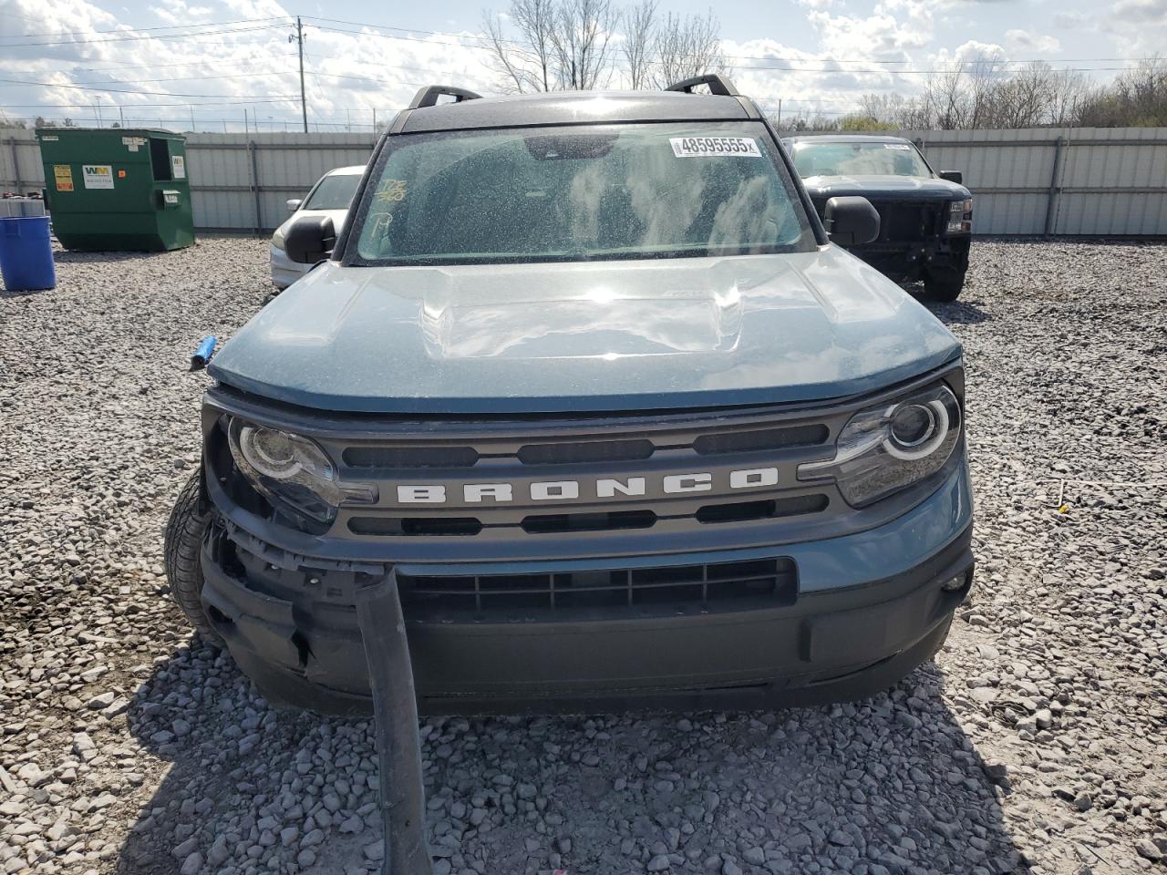 2022 Ford Bronco VIN 3FMCR9B63NRD31697 Copart auction photo, front end / undercarriage damage thumbnail 5