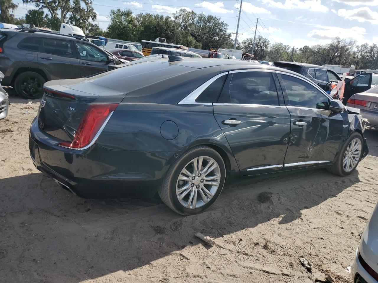 2019 Cadillac XTS VIN 2G61M5S38K9107919 Copart auction photo, front end / side damage thumbnail 3