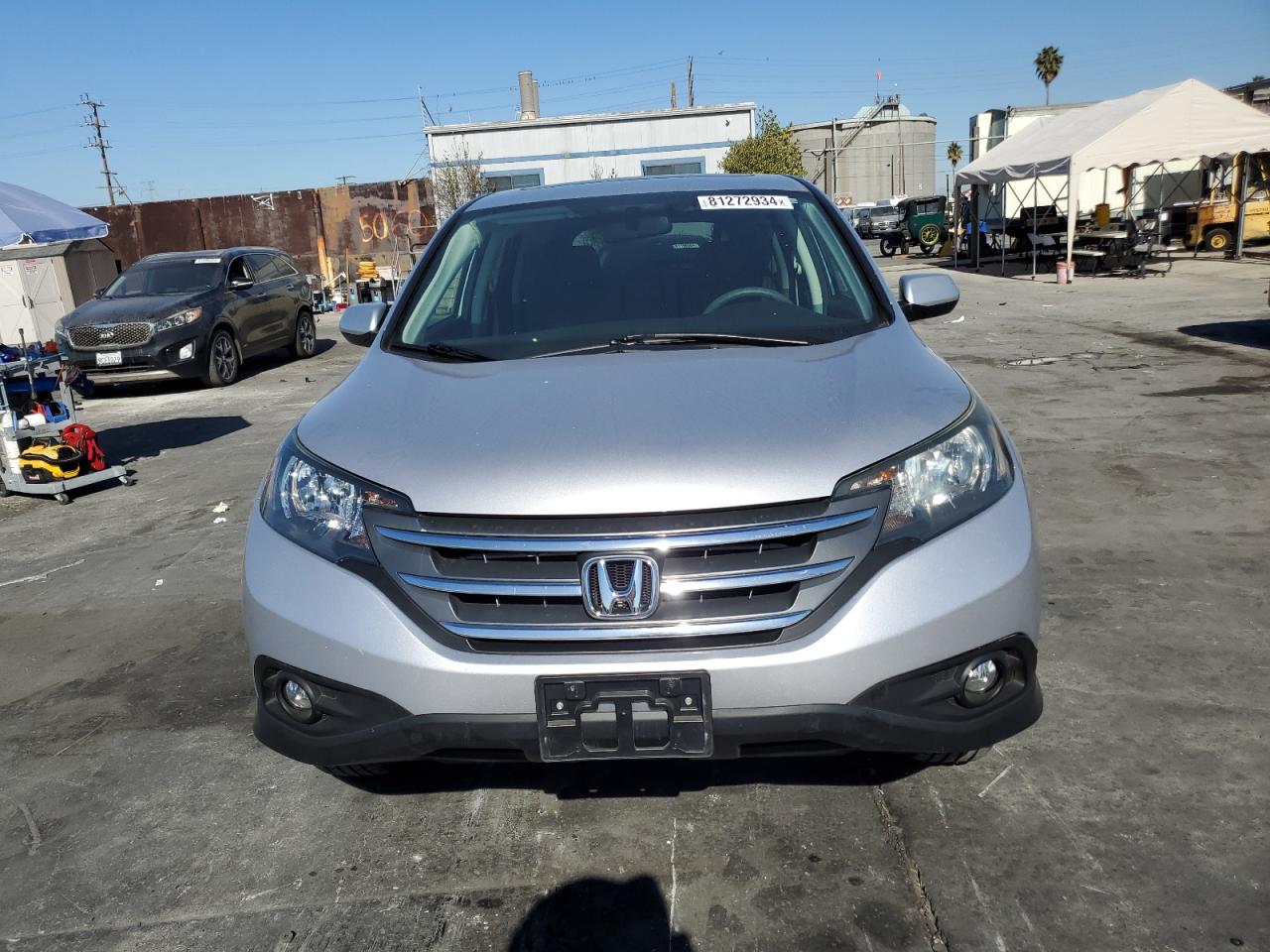 2014 Honda CR-V VIN 2HKRM3H54EH551250 Copart auction photo, side / rear end damage thumbnail 5