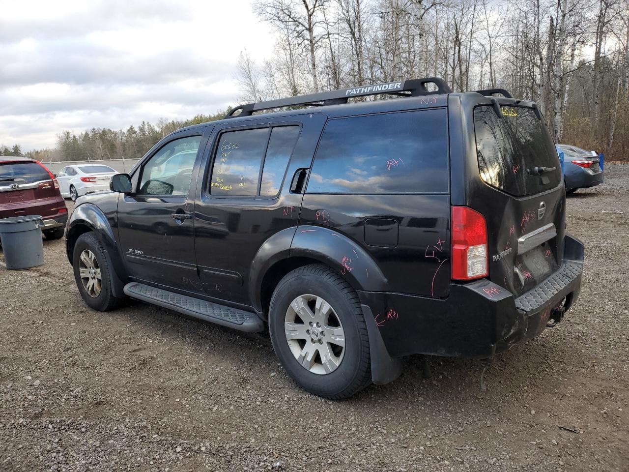 2007 Nissan Pathfinder VIN 5N1AR18W27C603223 Copart auction photo, rear end / side damage thumbnail 2