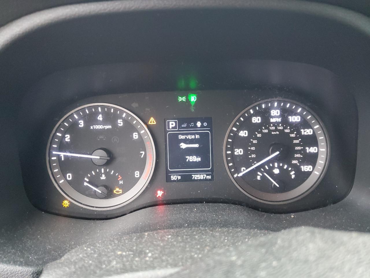 2017 Hyundai Tucson VIN KM8J3CA24HU584464 Copart auction photo, front end damage thumbnail 9