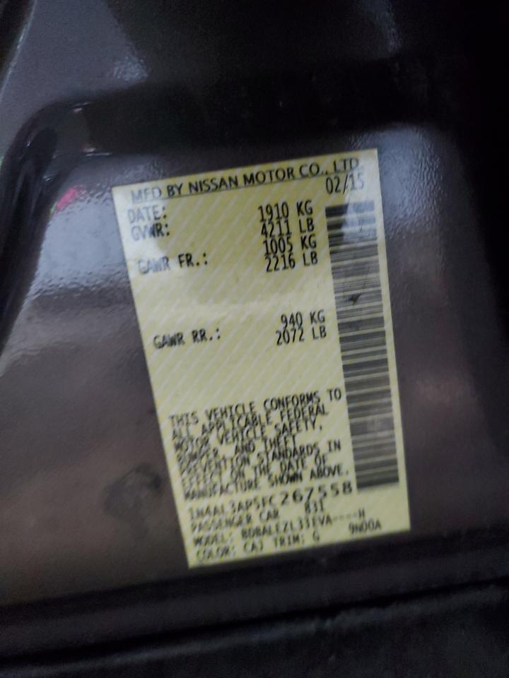 2015 Nissan Altima VIN 1N4AL3AP5FC267558 Copart auction photo, front end / side damage thumbnail 12