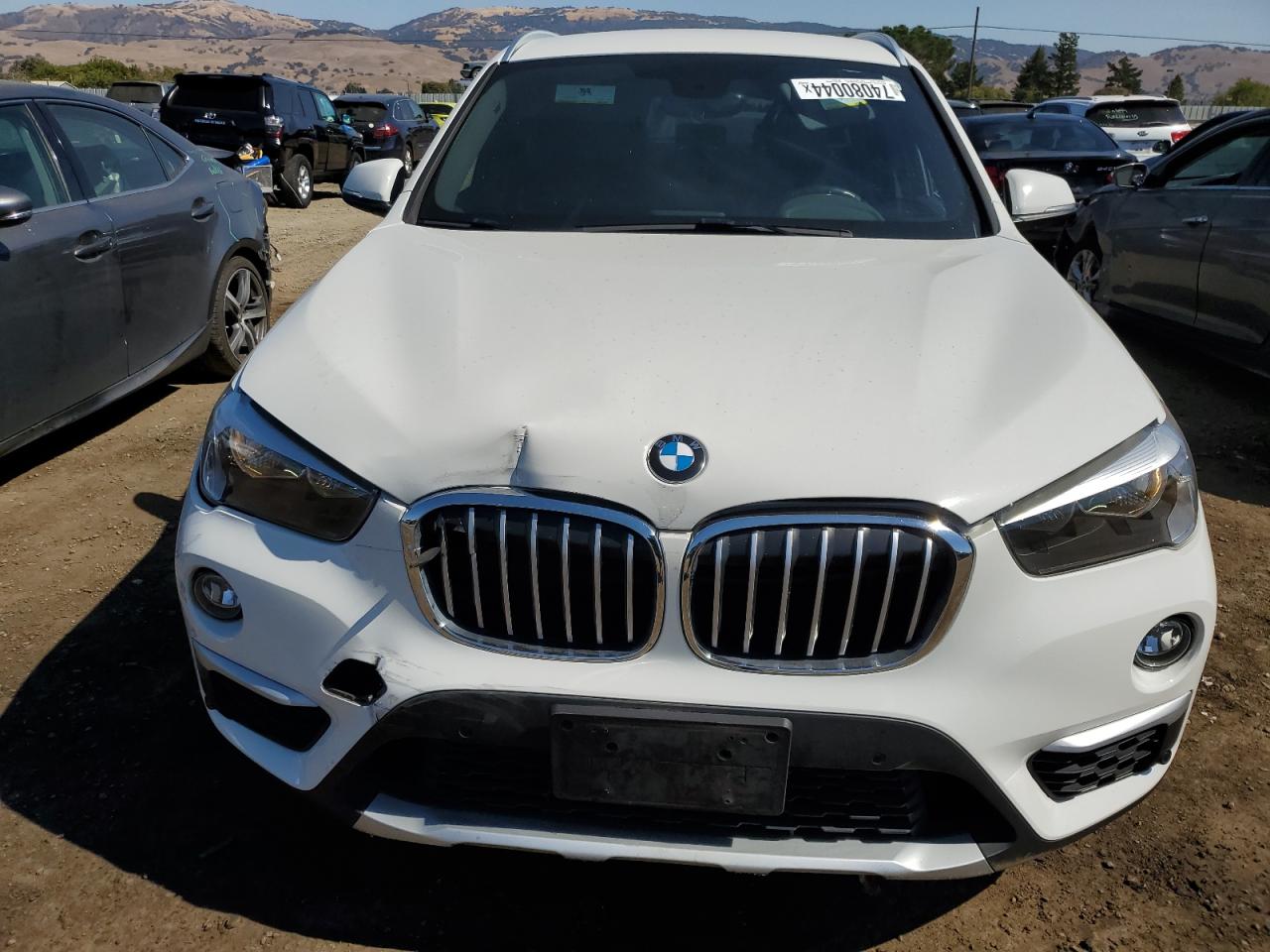 2017 BMW X1 VIN WBXHT3C36H5F87729 Copart auction photo, front end damage thumbnail 5
