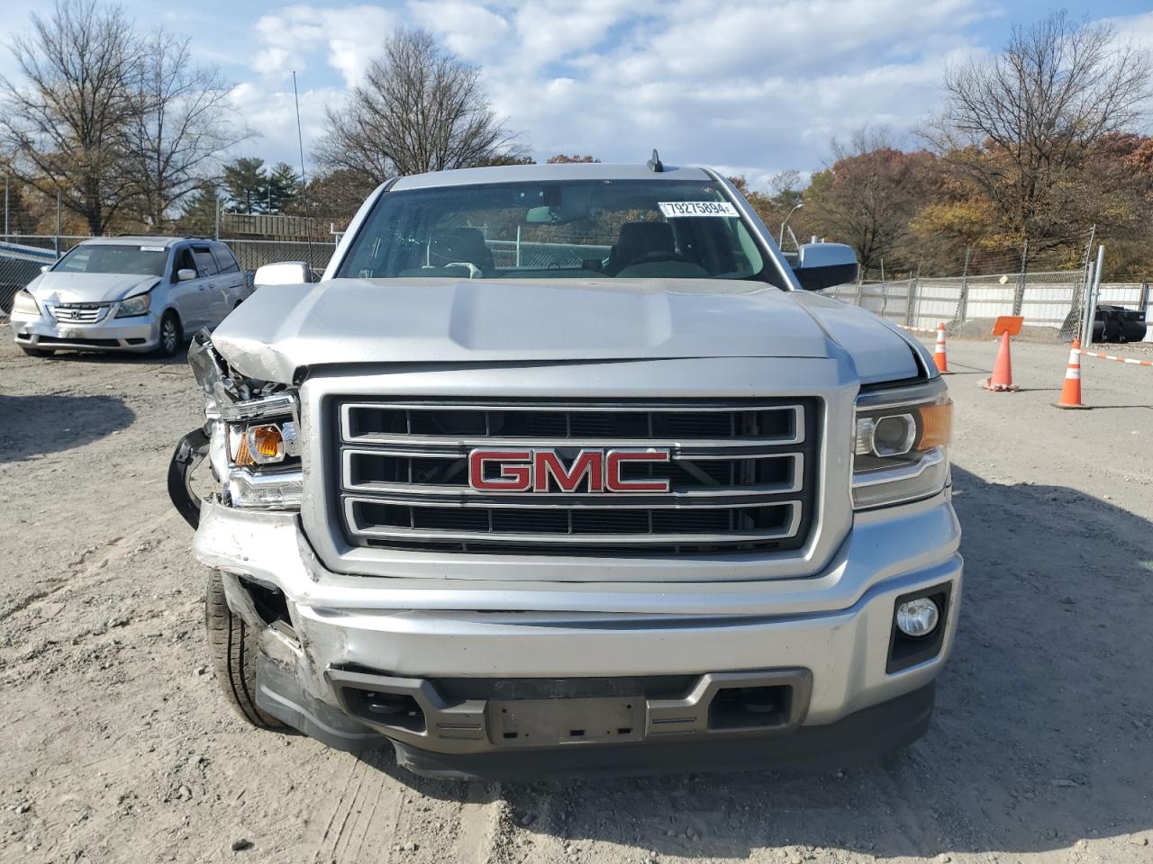 2015 GMC Sierra VIN 1GTV2TEC6FZ328015 Copart auction photo, front end / undercarriage damage thumbnail 5