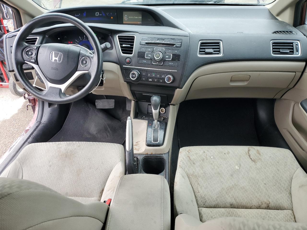 2014 Honda Civic VIN 19XFB2F53EE051722 Copart auction photo, side / front end damage thumbnail 8