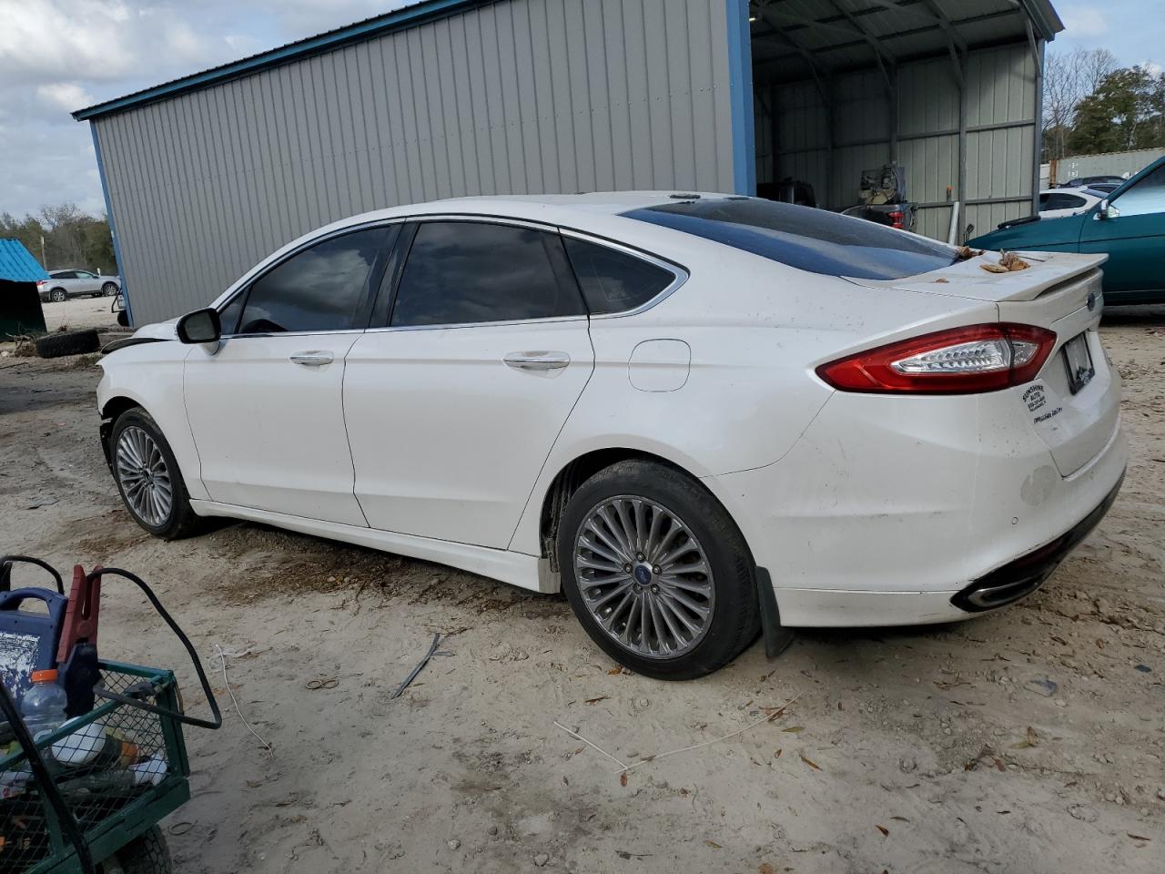 2014 Ford Fusion VIN 3FA6P0D9XER161497 Copart auction photo, front end damage thumbnail 2