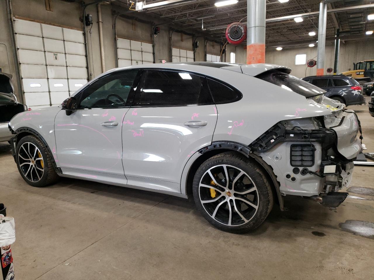 2020 Porsche Cayenne VIN WP1BB2AYXLDA58096 Copart auction photo, all over damage thumbnail 2