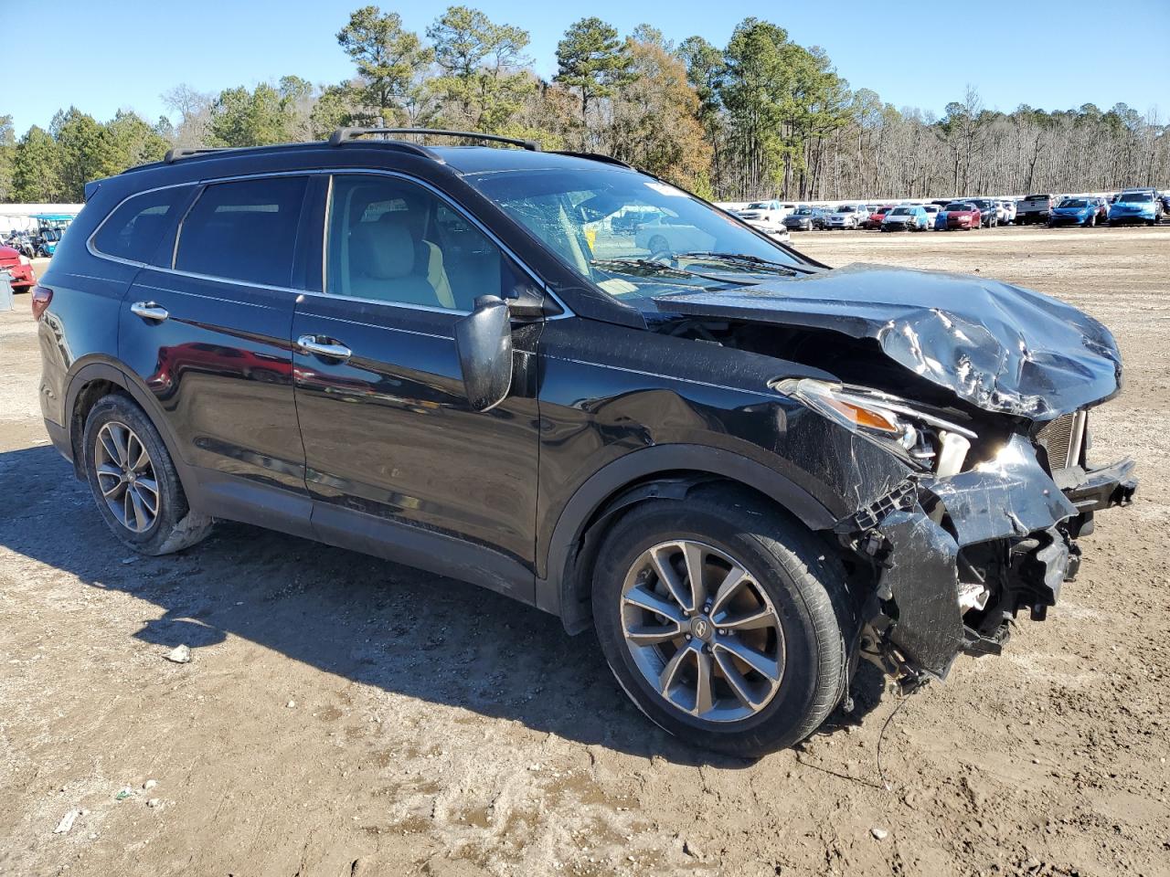 2017 Hyundai Santa Fe VIN KM8SN4HF2HU169124 Copart auction photo, front end damage thumbnail 4