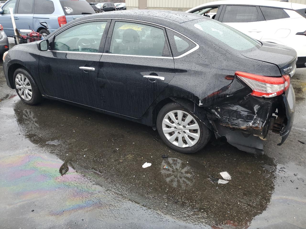 2013 Nissan Sentra VIN 3N1AB7AP2DL694446 Copart auction photo, rear end damage thumbnail 2