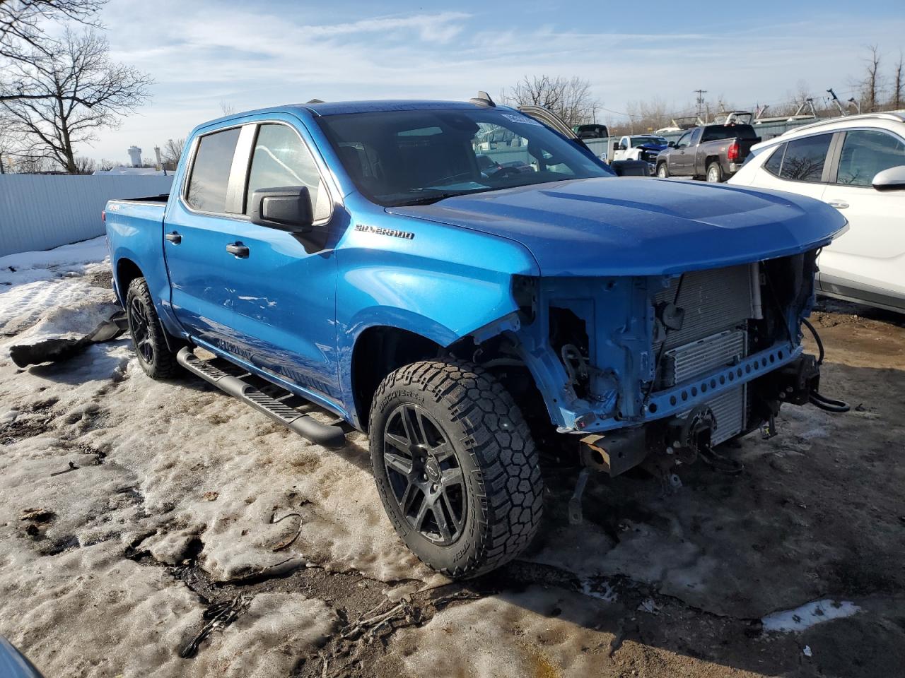 2022 Chevrolet Silverado VIN 3GCPDBEK5NG541122 Copart auction photo, front end damage thumbnail 4