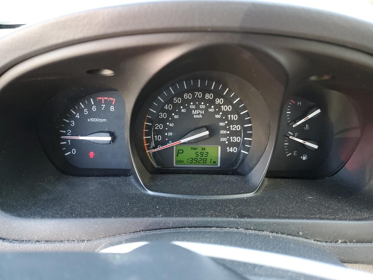2008 KIA Spectra VIN KNAFE122585507956 Copart auction photo, all over damage thumbnail 9