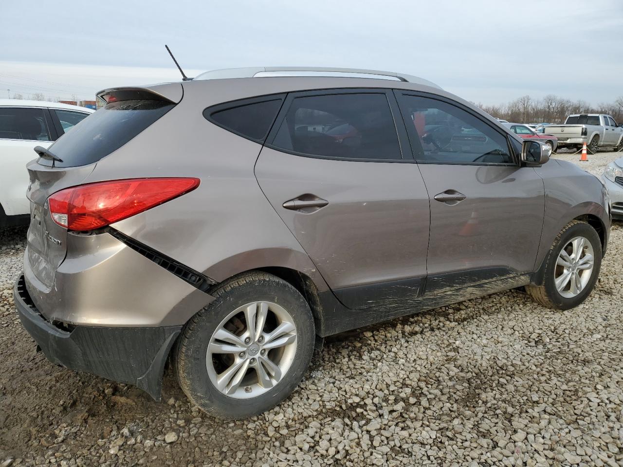 2012 Hyundai Tucson VIN KM8JU3AC7CU346056 Copart auction photo, rear end damage thumbnail 3