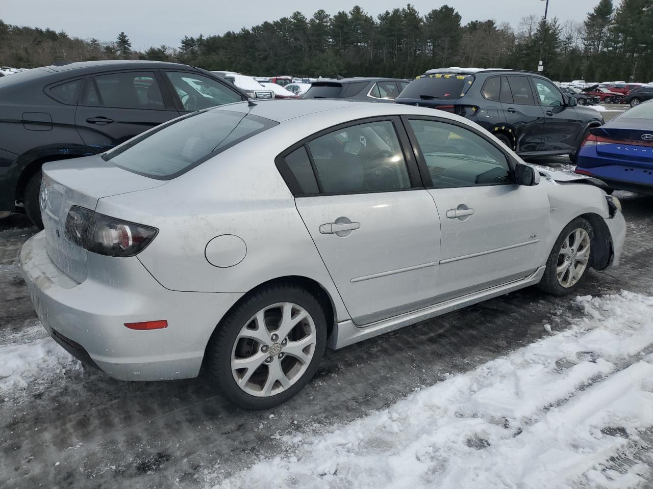 2007 Mazda 3 VIN JM1BK324471680235 Copart auction photo, front end damage thumbnail 3