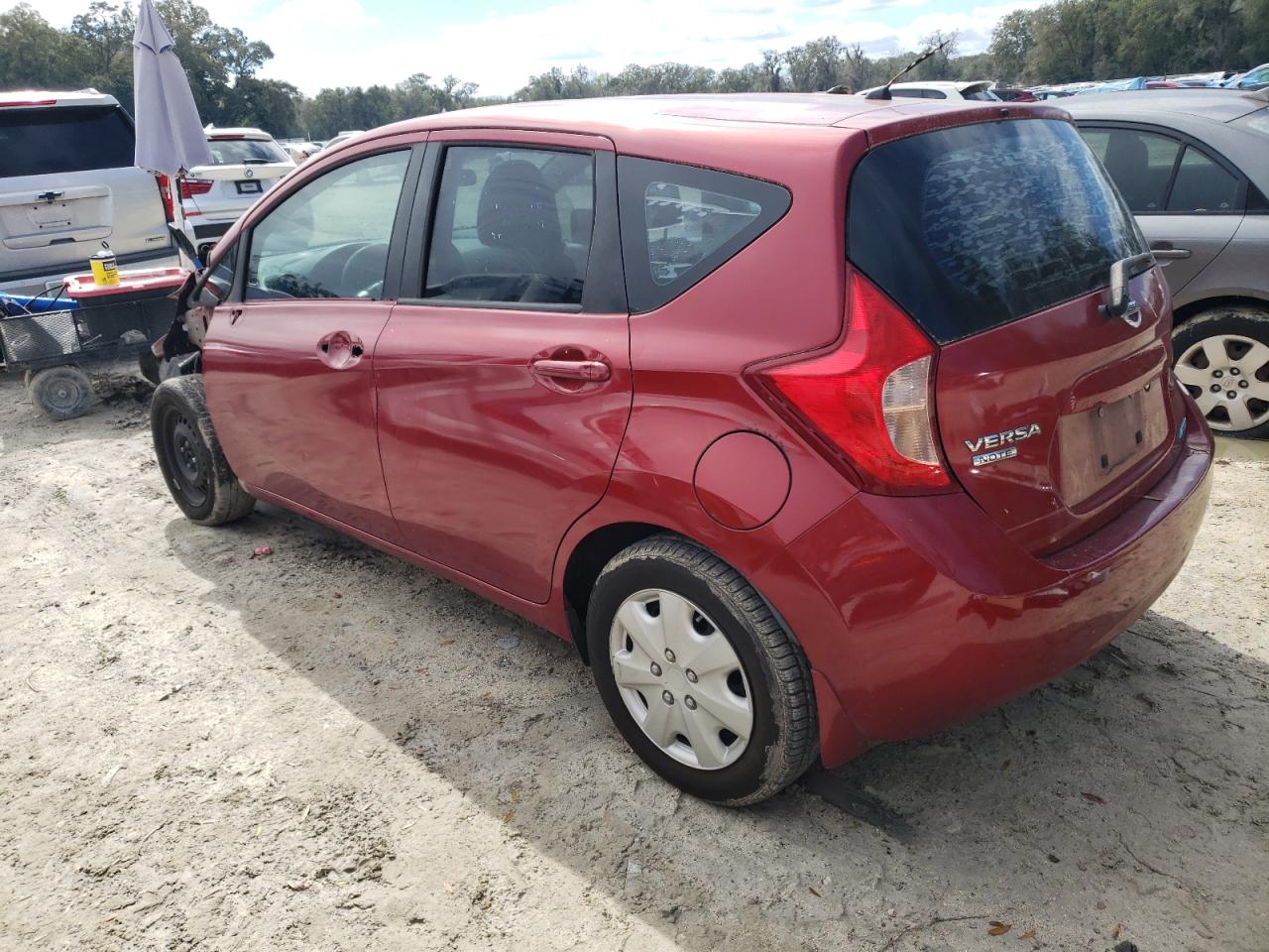 2015 Nissan Versa VIN 3N1CE2CP8FL449492 Copart auction photo, front end / minor dent/scratches damage thumbnail 2