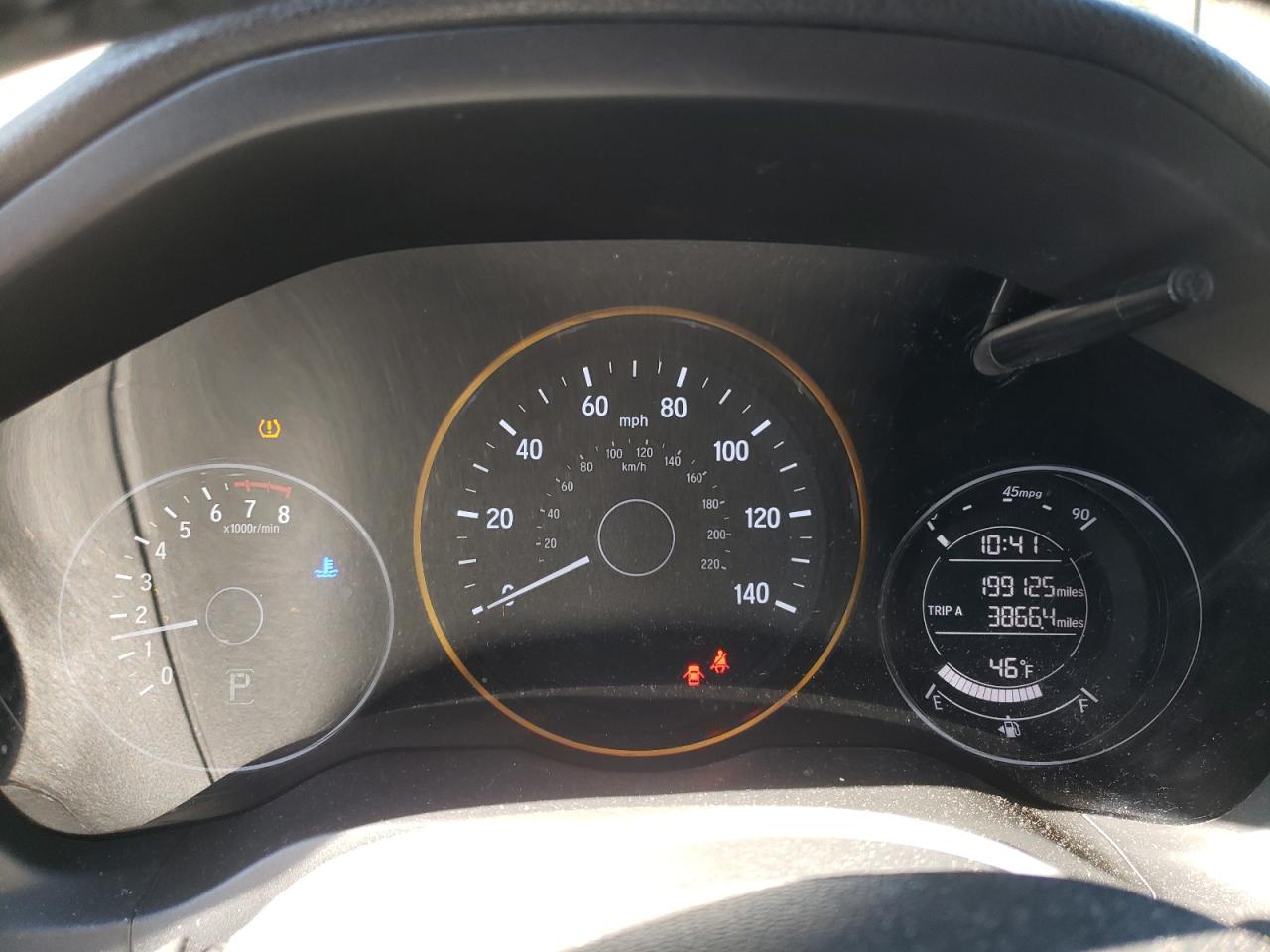 2016 Honda HR-V VIN 3CZRU6H71GM725138 Copart auction photo, side / front end damage thumbnail 9