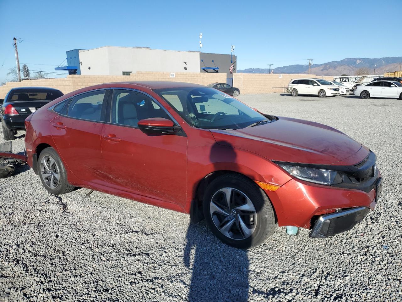 2020 Honda Civic VIN 2HGFC2F6XLH575586 Copart auction photo, all over damage thumbnail 4