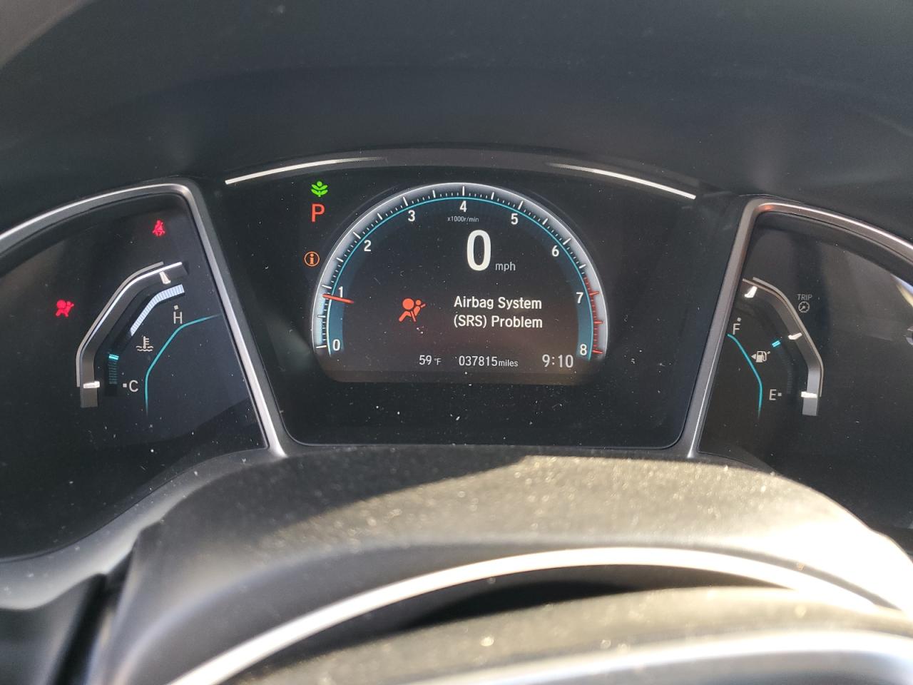 2018 Honda Civic VIN 2HGFC2F70JH606303 Copart auction photo, front end / side damage thumbnail 9