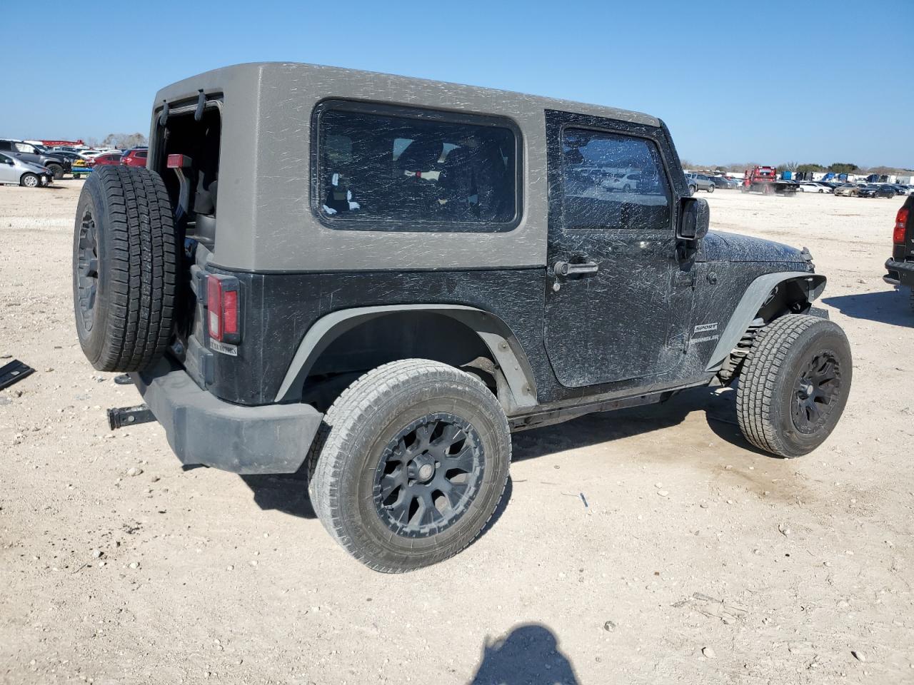 2015 Jeep Wrangler VIN 1C4AJWAG1FL573982 Copart auction photo, rear end damage thumbnail 3