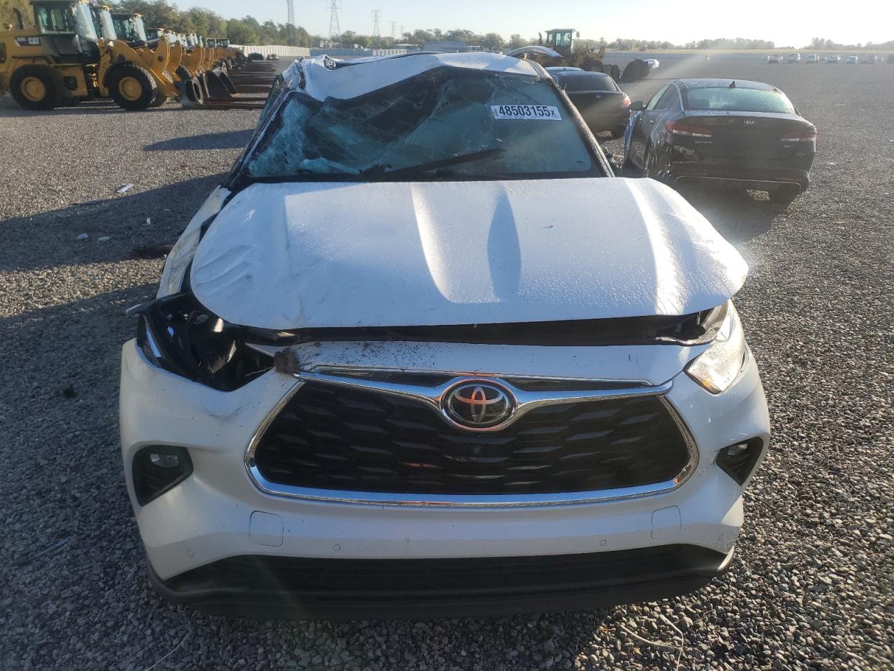 2021 Toyota Highlander VIN 5TDDZRBH1MS081270 Copart auction photo, rollover damage thumbnail 5