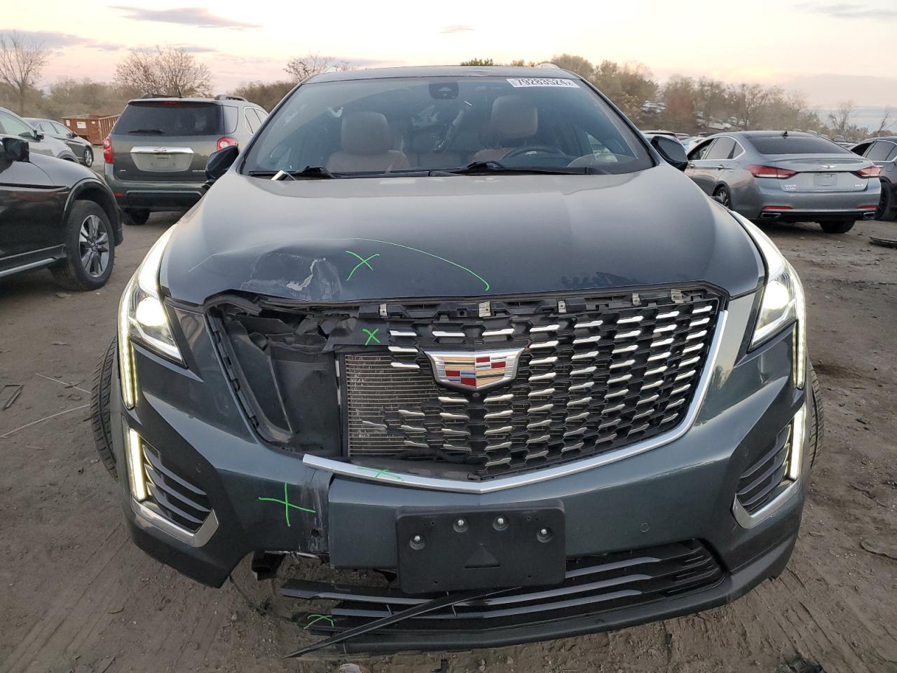 2021 Cadillac XT5 VIN 1GYKNDRS5MZ149683 Copart auction photo, undercarriage / all over damage thumbnail 5