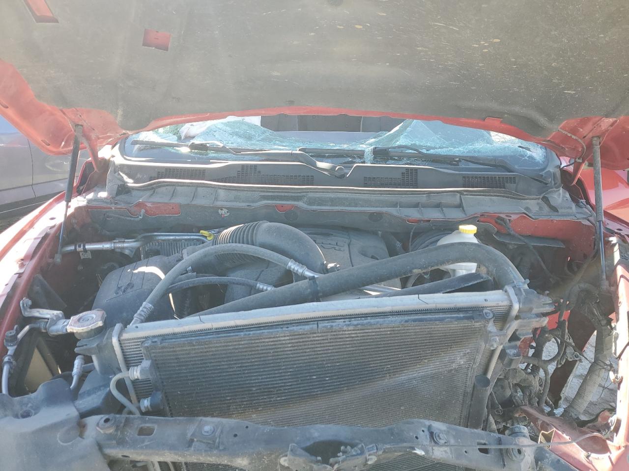 2013 RAM 1500 VIN 1C6RR7KT2DS586439 Copart auction photo, biohazard/chemical / front end damage thumbnail 11