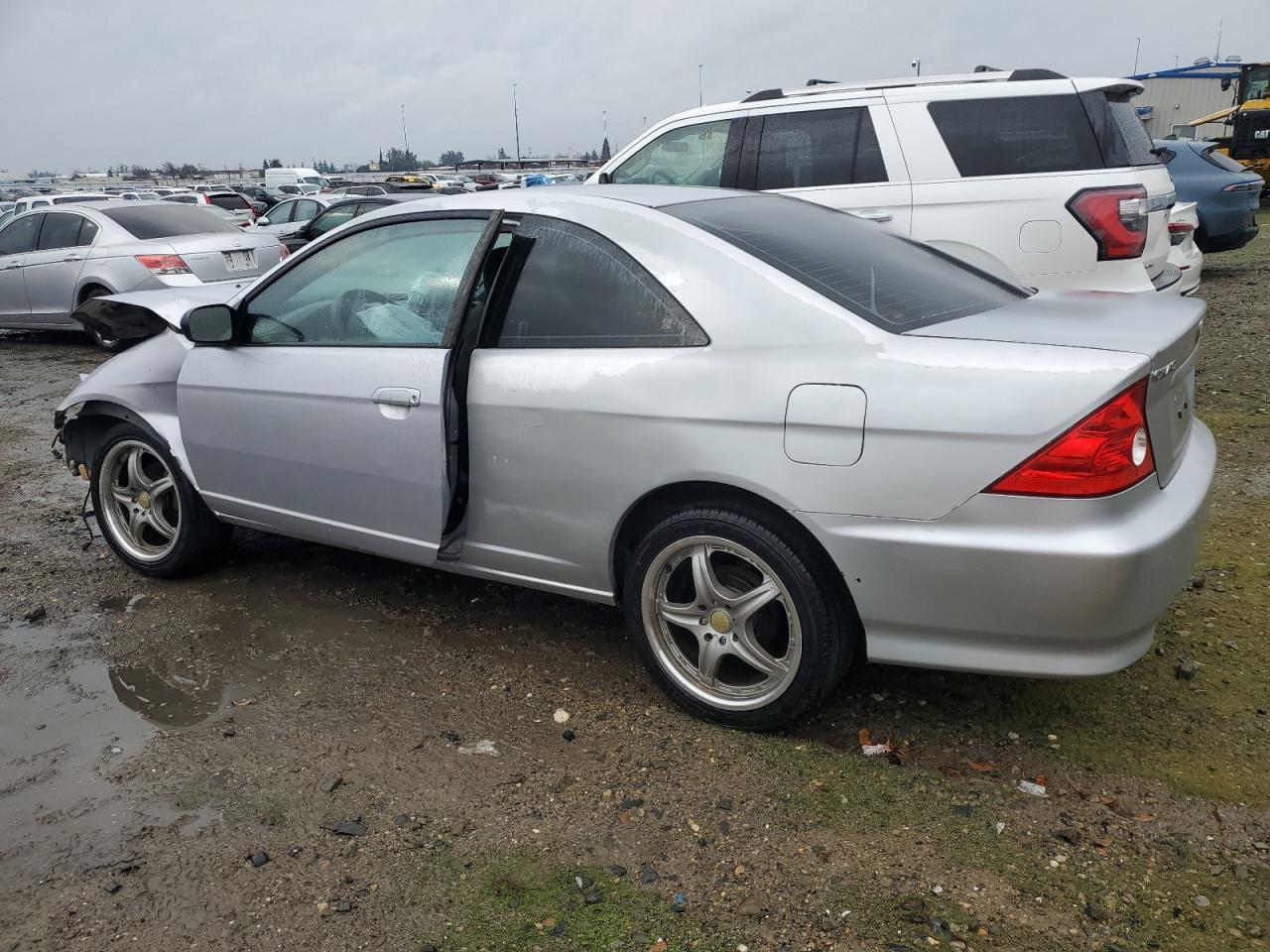 2005 Honda Civic VIN 1HGEM22525L060013 Copart auction photo, front end / side damage thumbnail 2