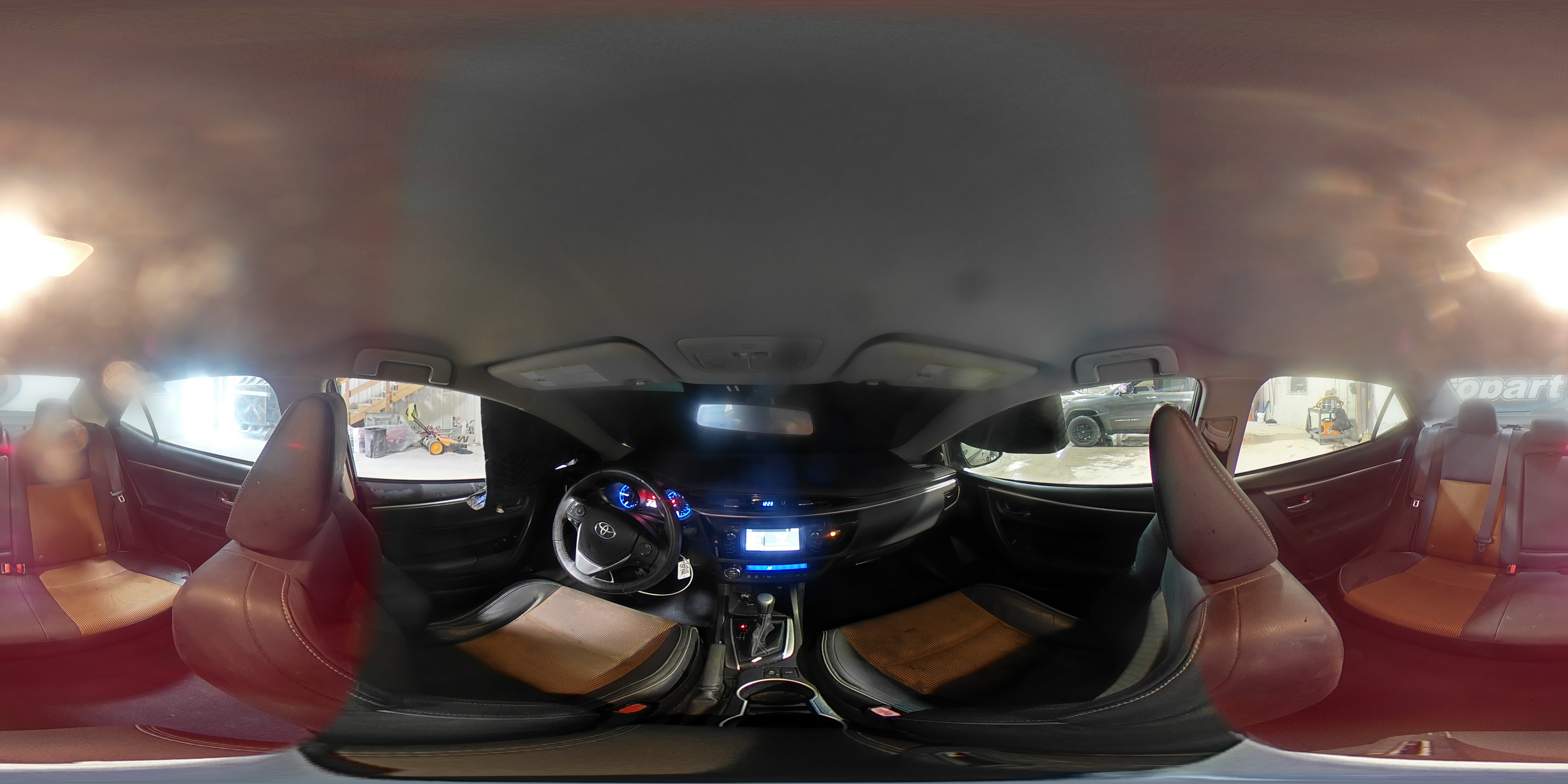 2016 Toyota Corolla VIN 5YFBURHEXGP414873 Copart auction photo, side / front end damage thumbnail 14