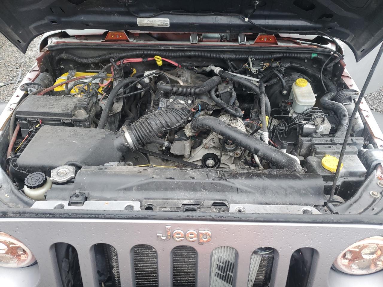 2011 Jeep Wrangler VIN 1J4BA3H17BL554443 Copart auction photo, front end / top/roof damage thumbnail 12