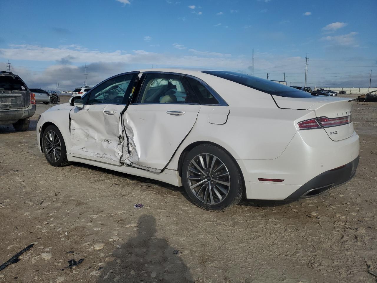 2017 Lincoln MKZ VIN 3LN6L5C96HR619928 Copart auction photo, side damage thumbnail 2
