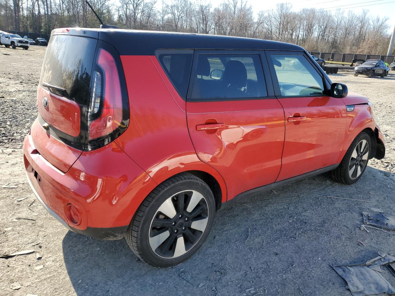 2019 KIA Soul VIN KNDJP3A5XK7656664 Copart auction photo, front end damage thumbnail 3