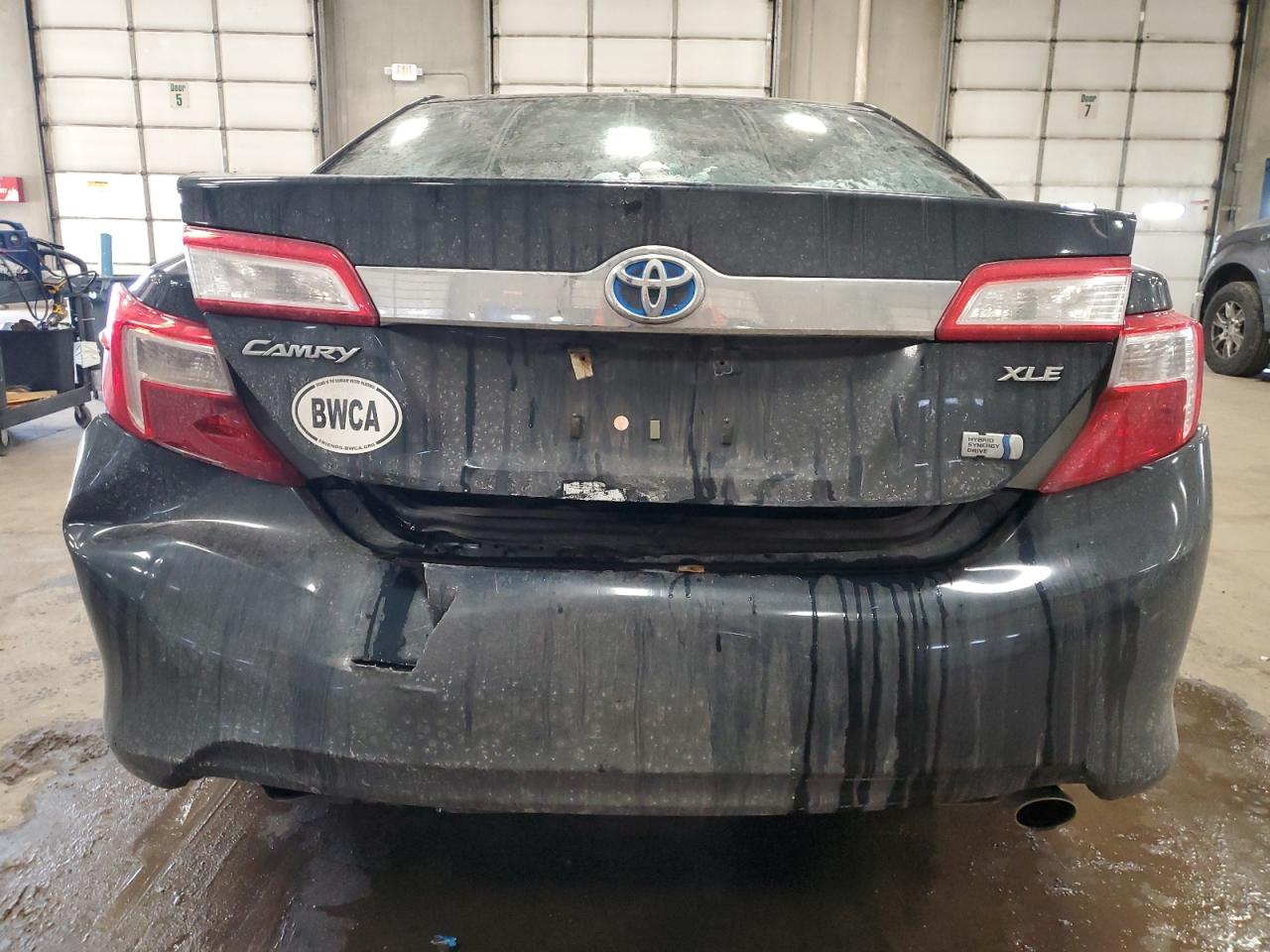2012 Toyota Camry VIN 4T1BD1FK8CU007055 Copart auction photo, rear end damage thumbnail 6