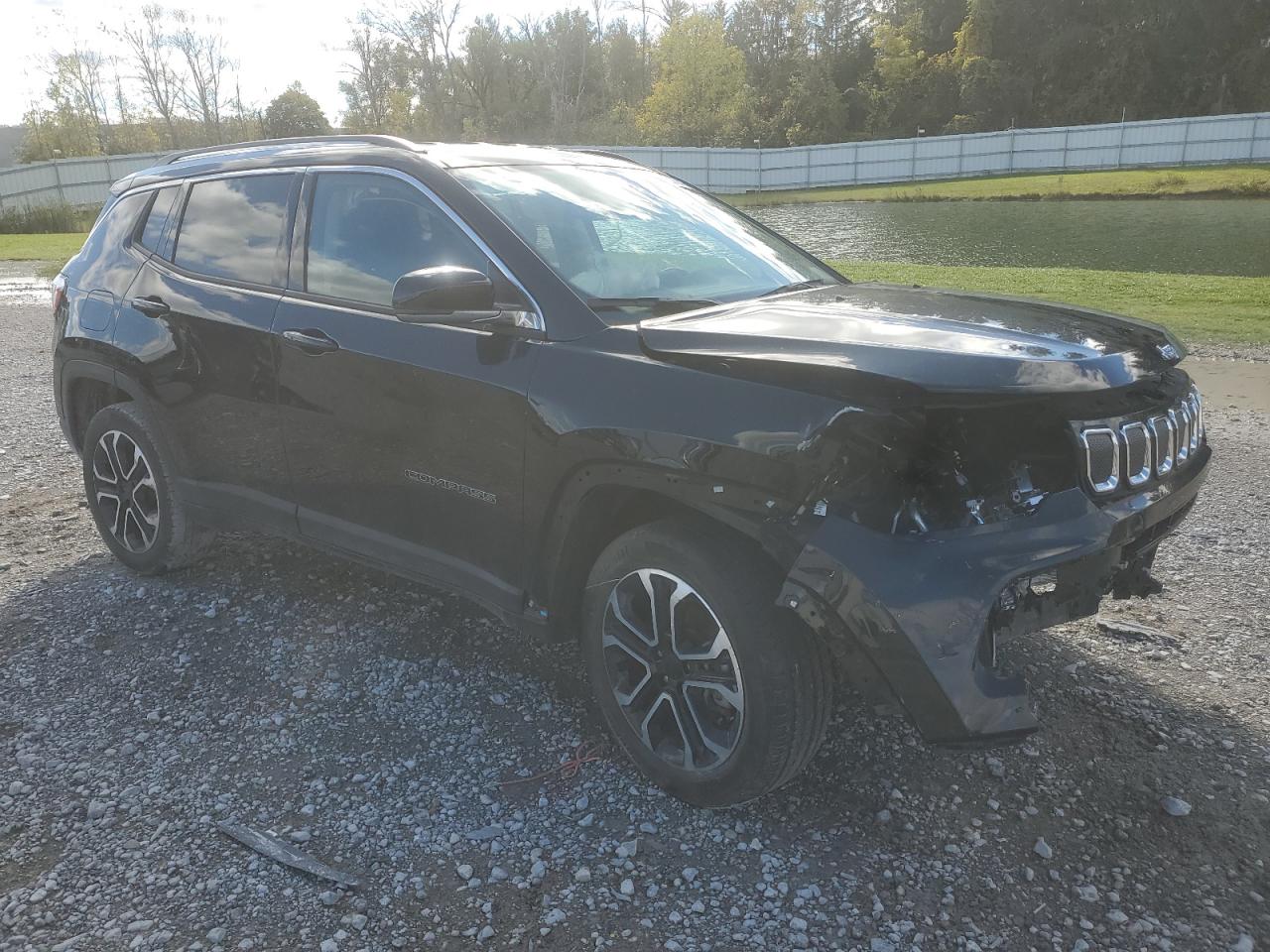 2022 Jeep Compass VIN 3C4NJDCB3NT174601 Copart auction photo, front end damage thumbnail 4