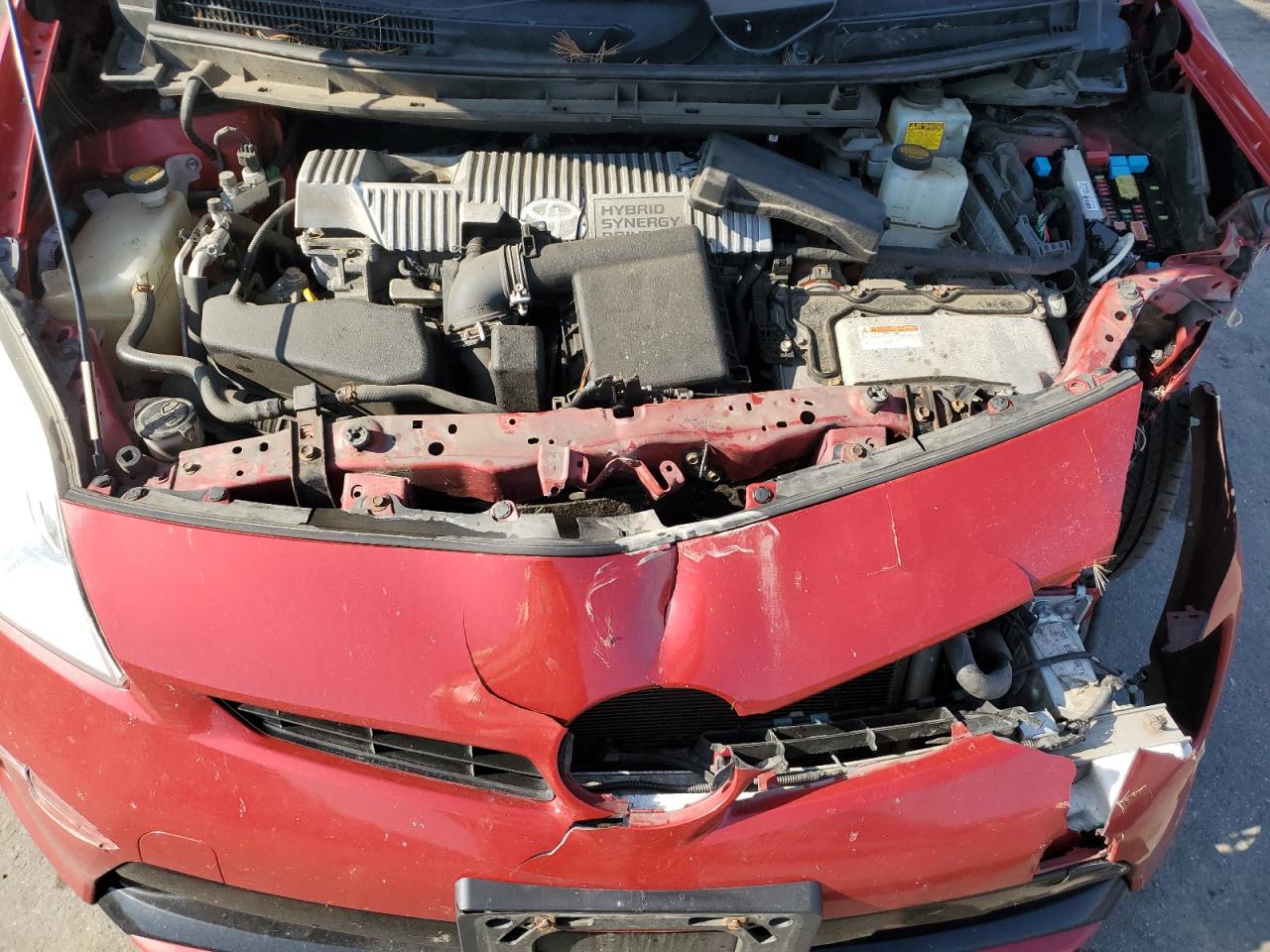 2012 Toyota Prius VIN JTDKN3DU0C1559975 Copart auction photo, front end / side damage thumbnail 13
