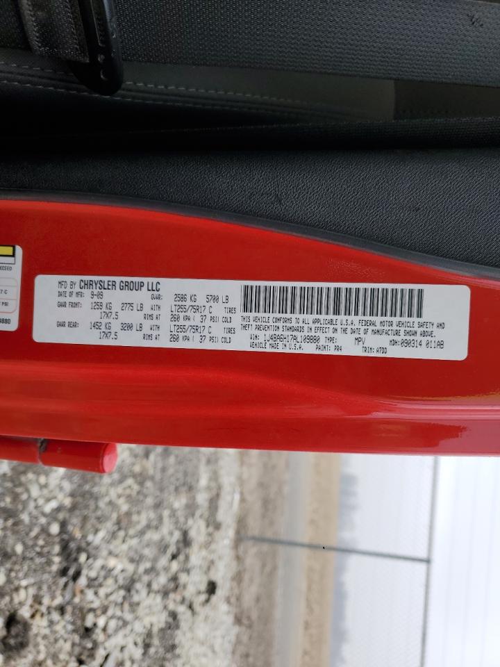 2010 Jeep Wrangler VIN 1J4BA6H17AL109880 Copart auction photo, top/roof / minor dent/scratches damage thumbnail 13